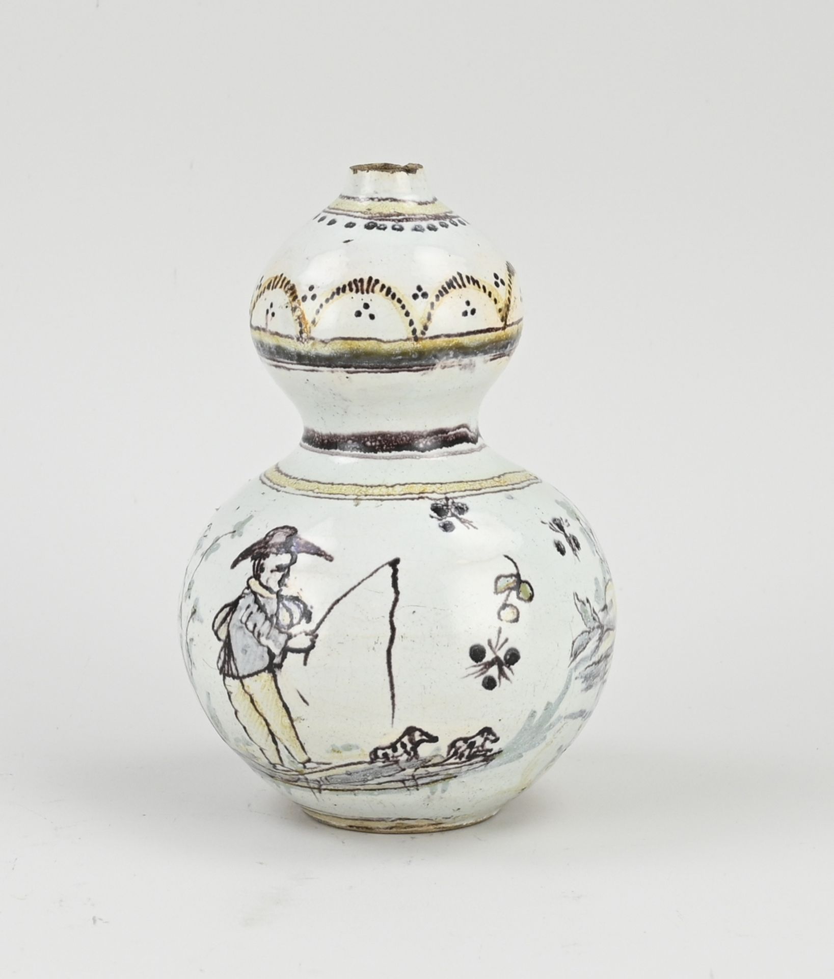 18th century French vase, H 16 cm.