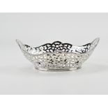 Silver bonbon basket, oval