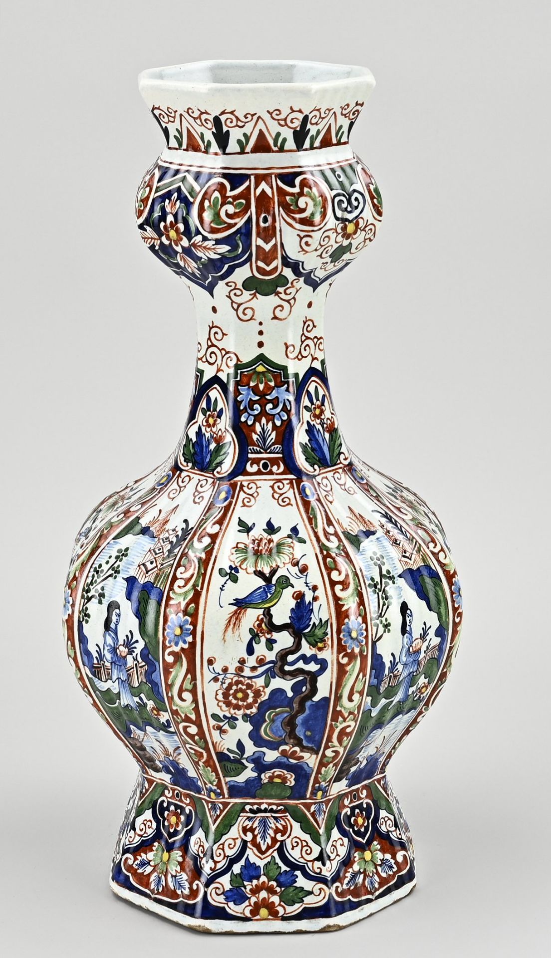 Antique Delft vase, H 37 cm.