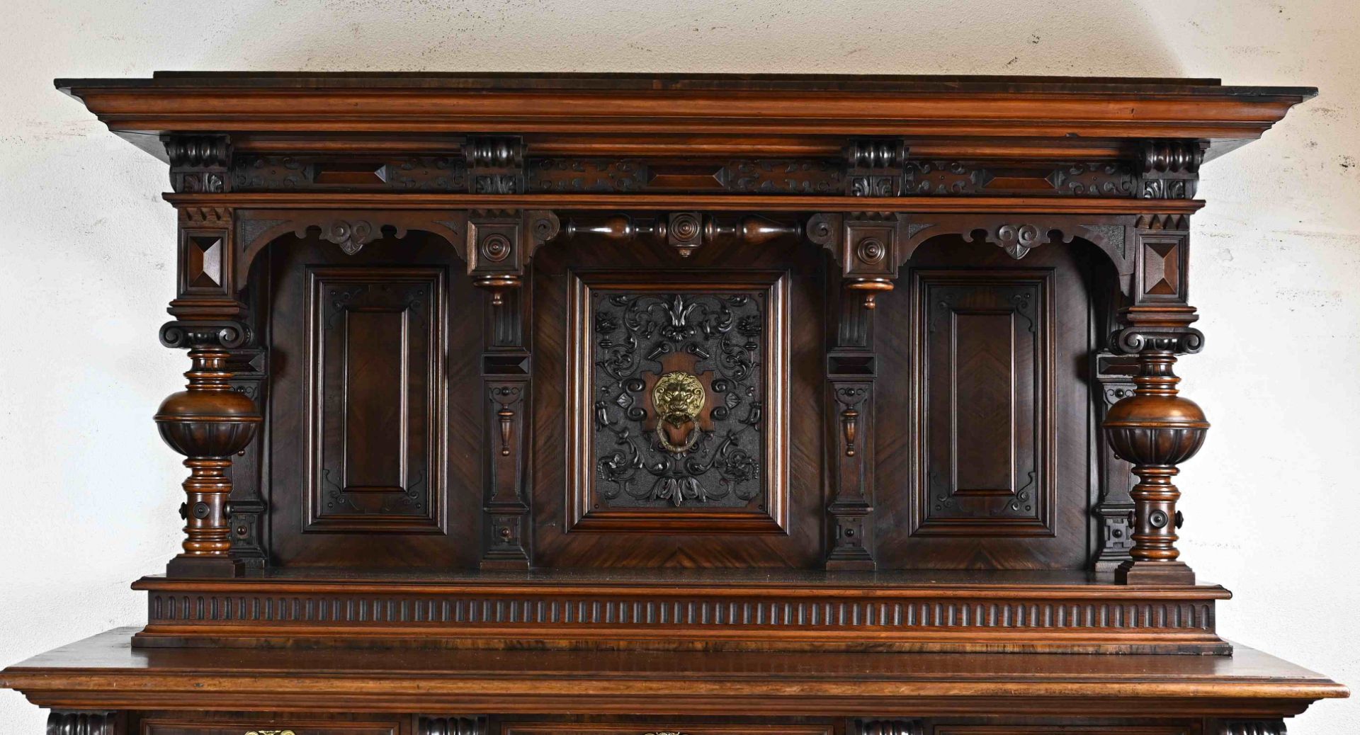 Capital German sideboard with bronze, 1880 - Bild 2 aus 4