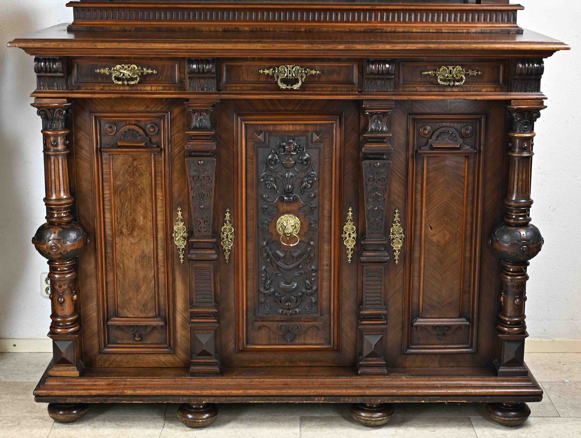 Capital German sideboard with bronze, 1880 - Bild 3 aus 4