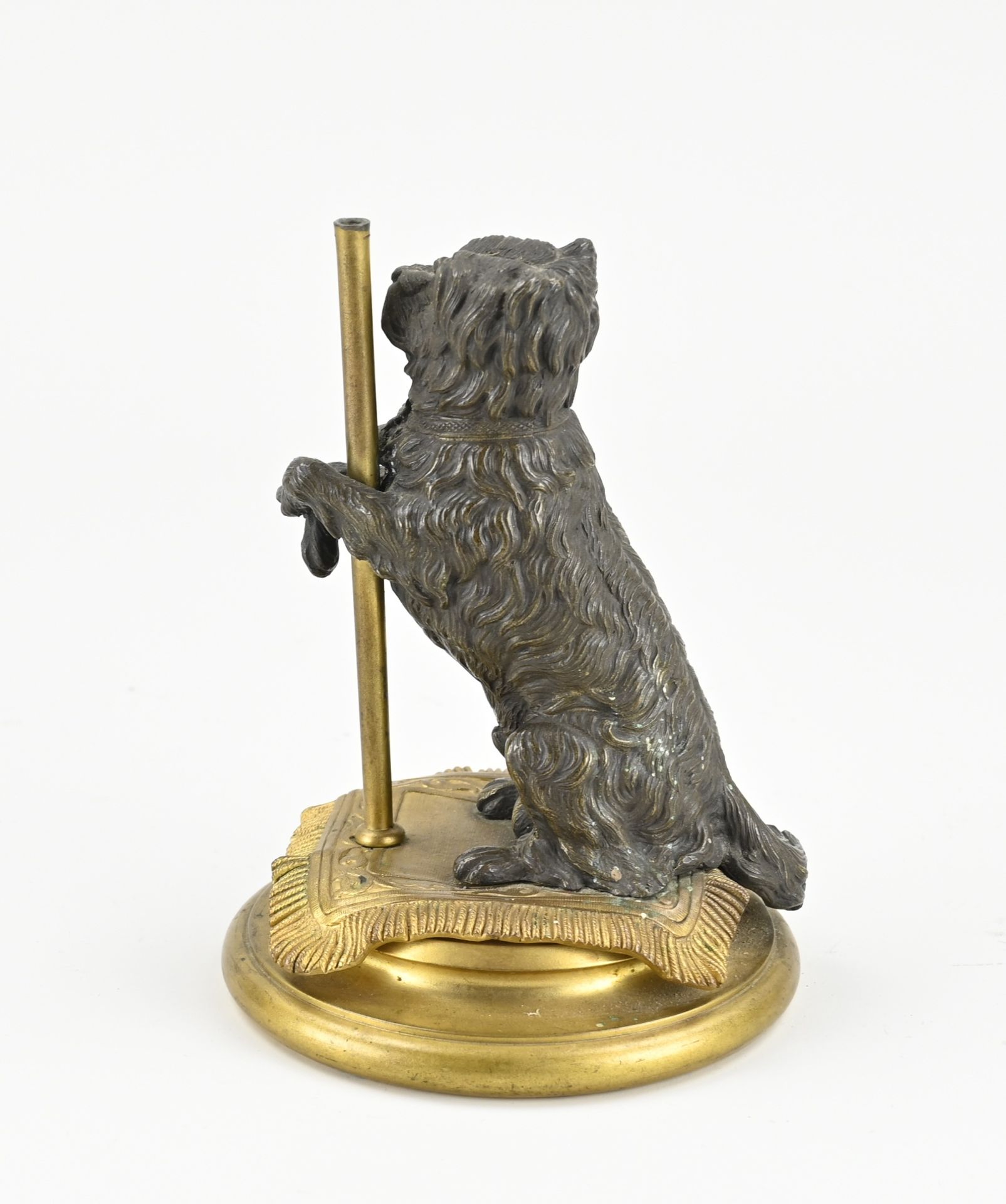 Antique bronze figure, Dog - Image 2 of 2