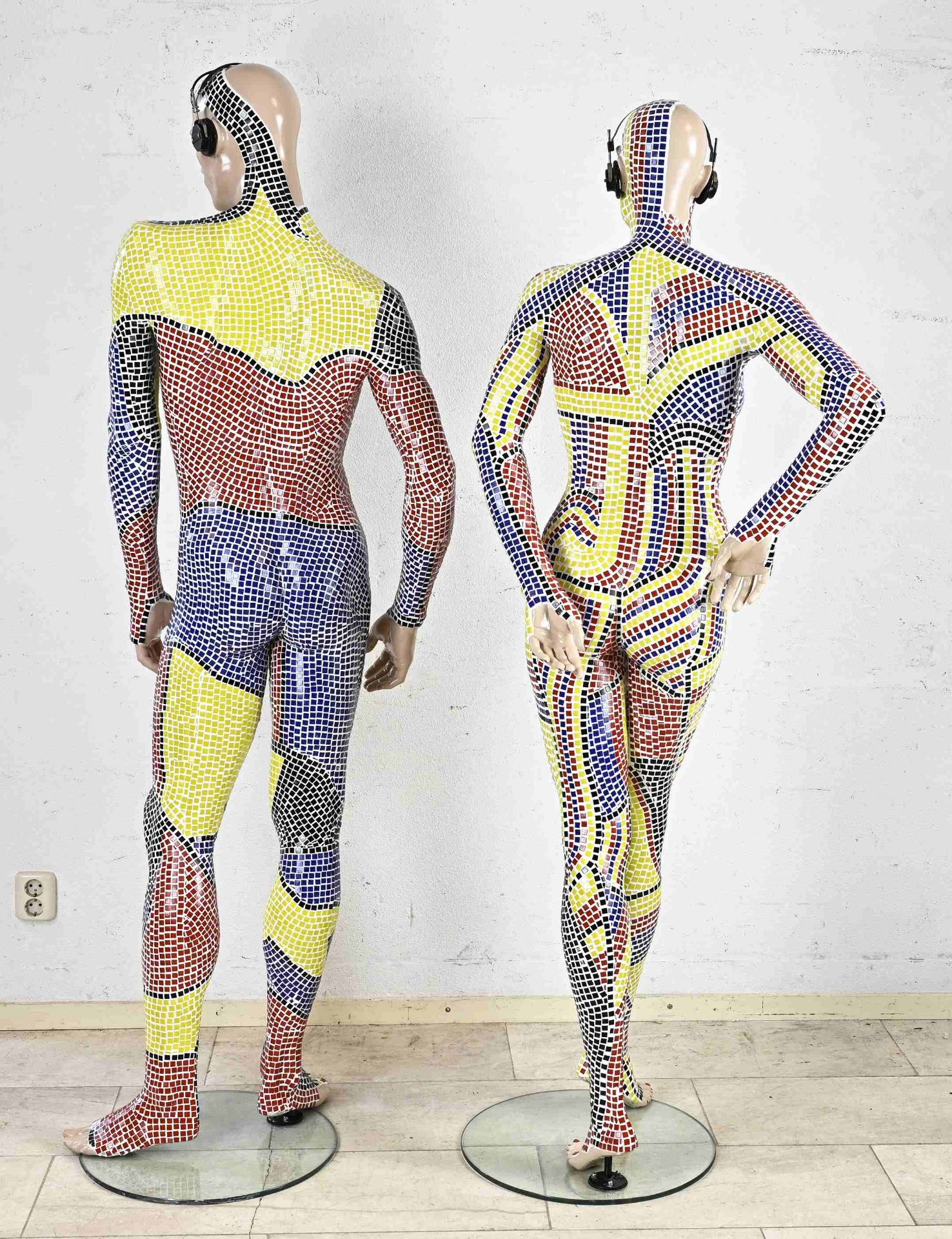 Two rare pop art dolls, H 182 - 190 cm. - Image 3 of 3