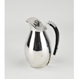 Silver jug with wooden handle