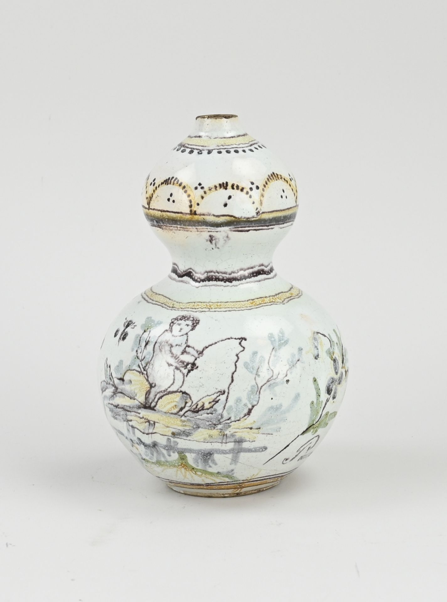 18th century French vase, H 16 cm. - Image 2 of 3