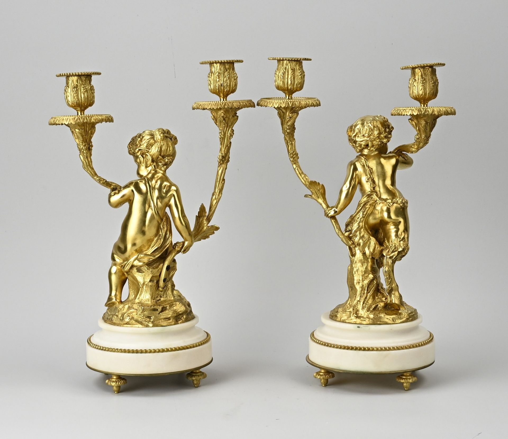 Two French candlesticks, 1860 - Bild 2 aus 2