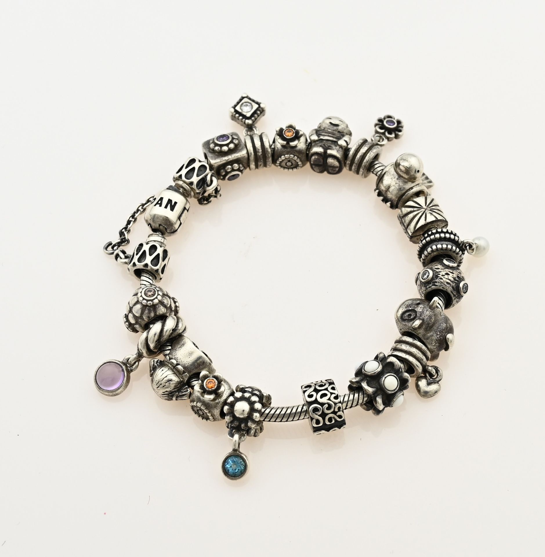 Silver Pandora bracelet