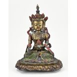 Chinese bronze Buddha, H 33 cm.
