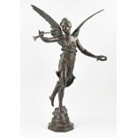 French bronze statue, H 86 cm.