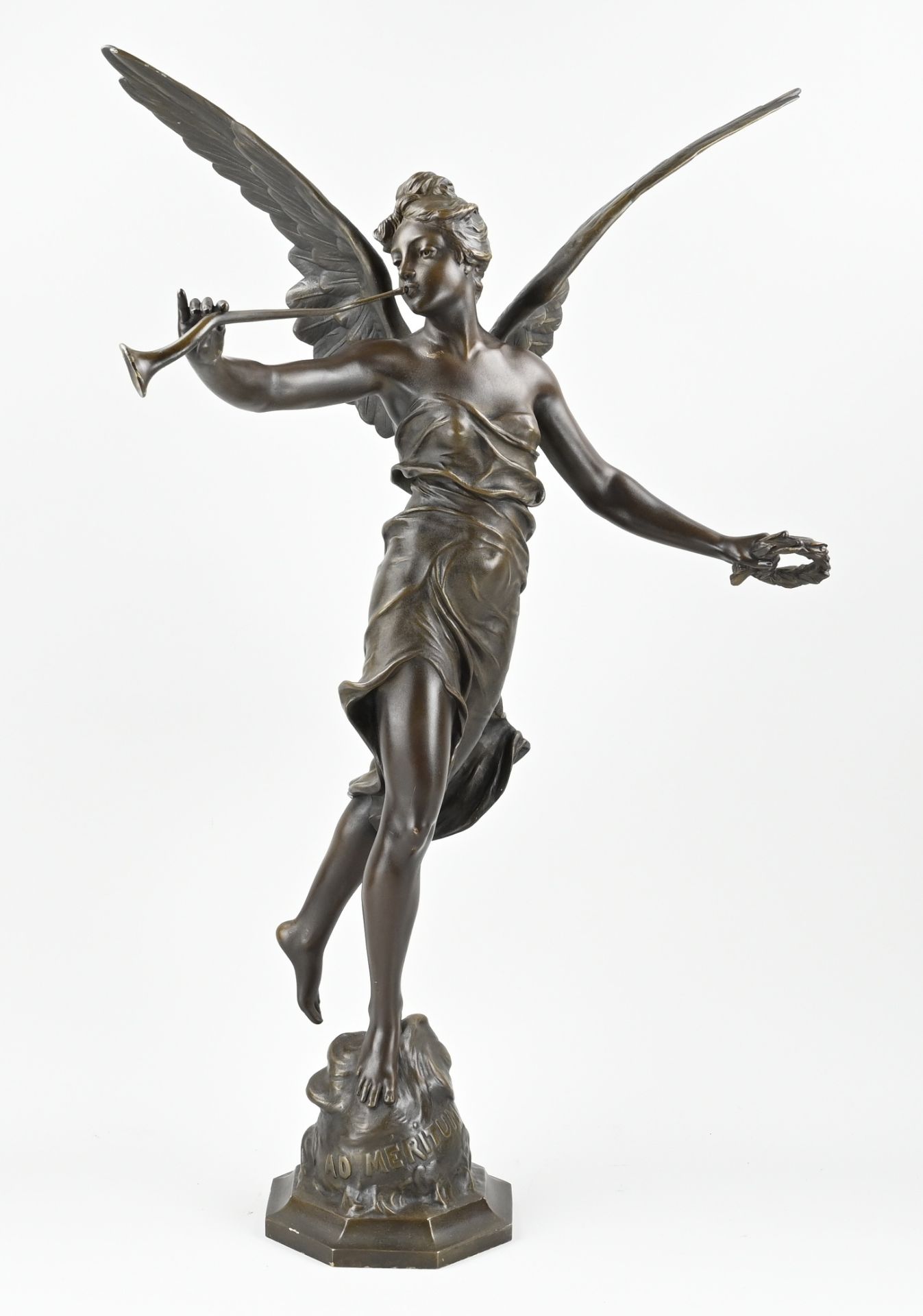 French bronze statue, H 86 cm.