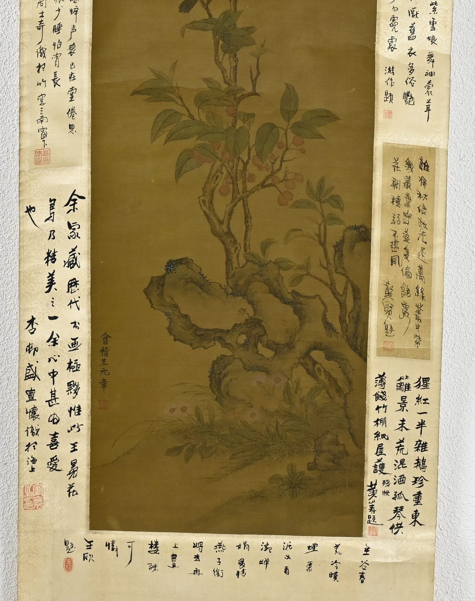 Chinese scroll painting, 112 x 47 cm. - Bild 3 aus 3
