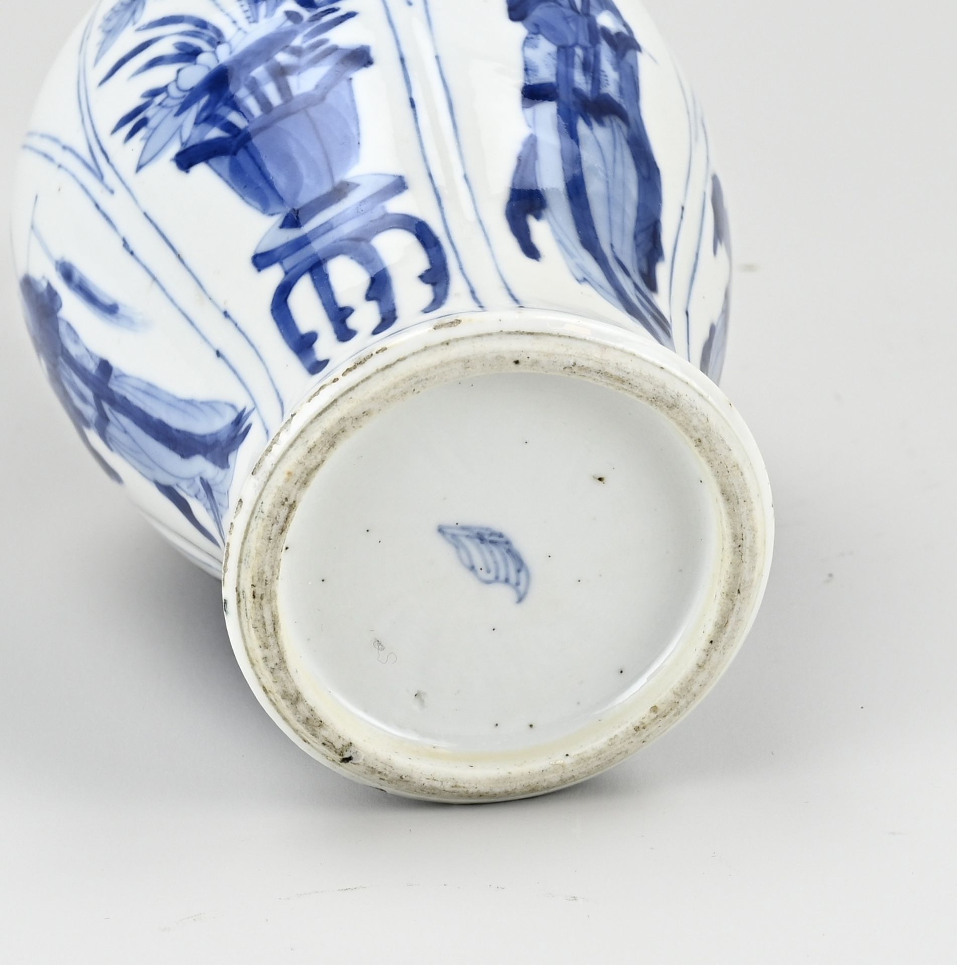 Chinese vase, H 26.5 cm. - Bild 3 aus 3