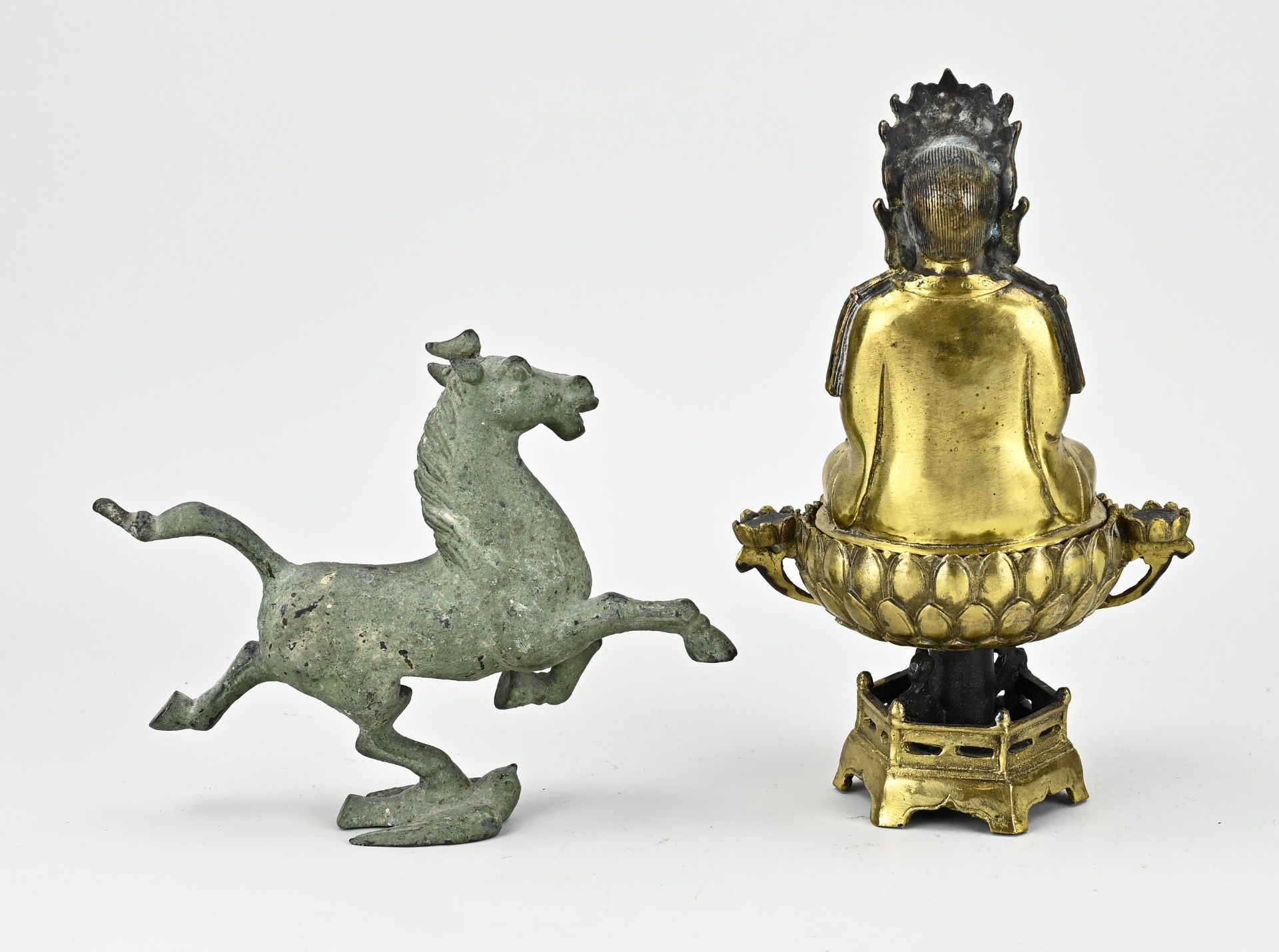 Two parts of Chinese bronze - Bild 2 aus 2