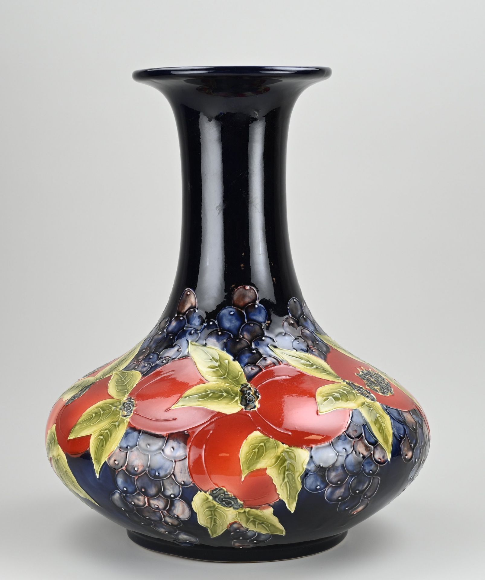 English Moorcroft vase, H 42 cm.