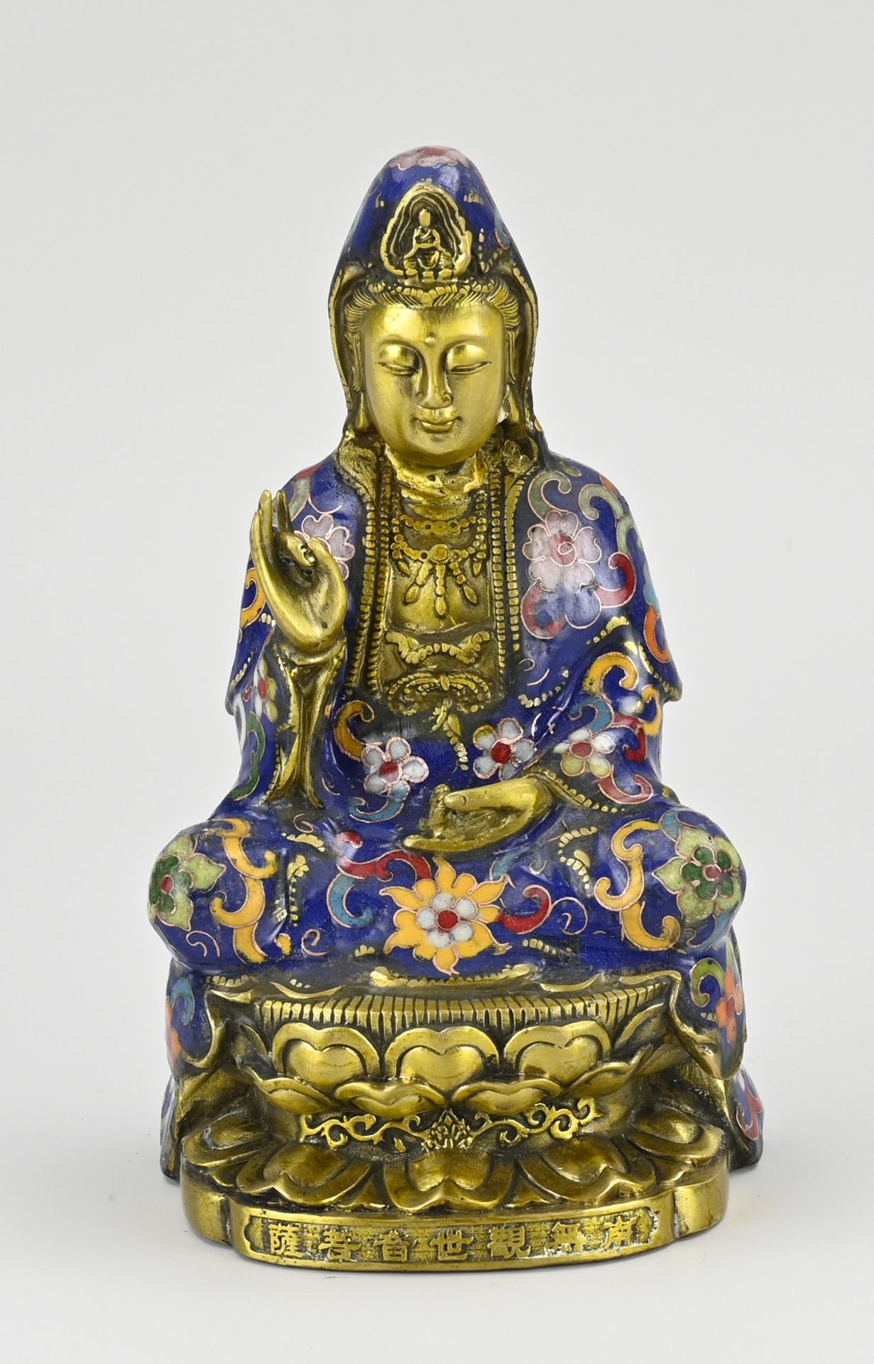 Chinese bronze Buddha, H 20 cm.
