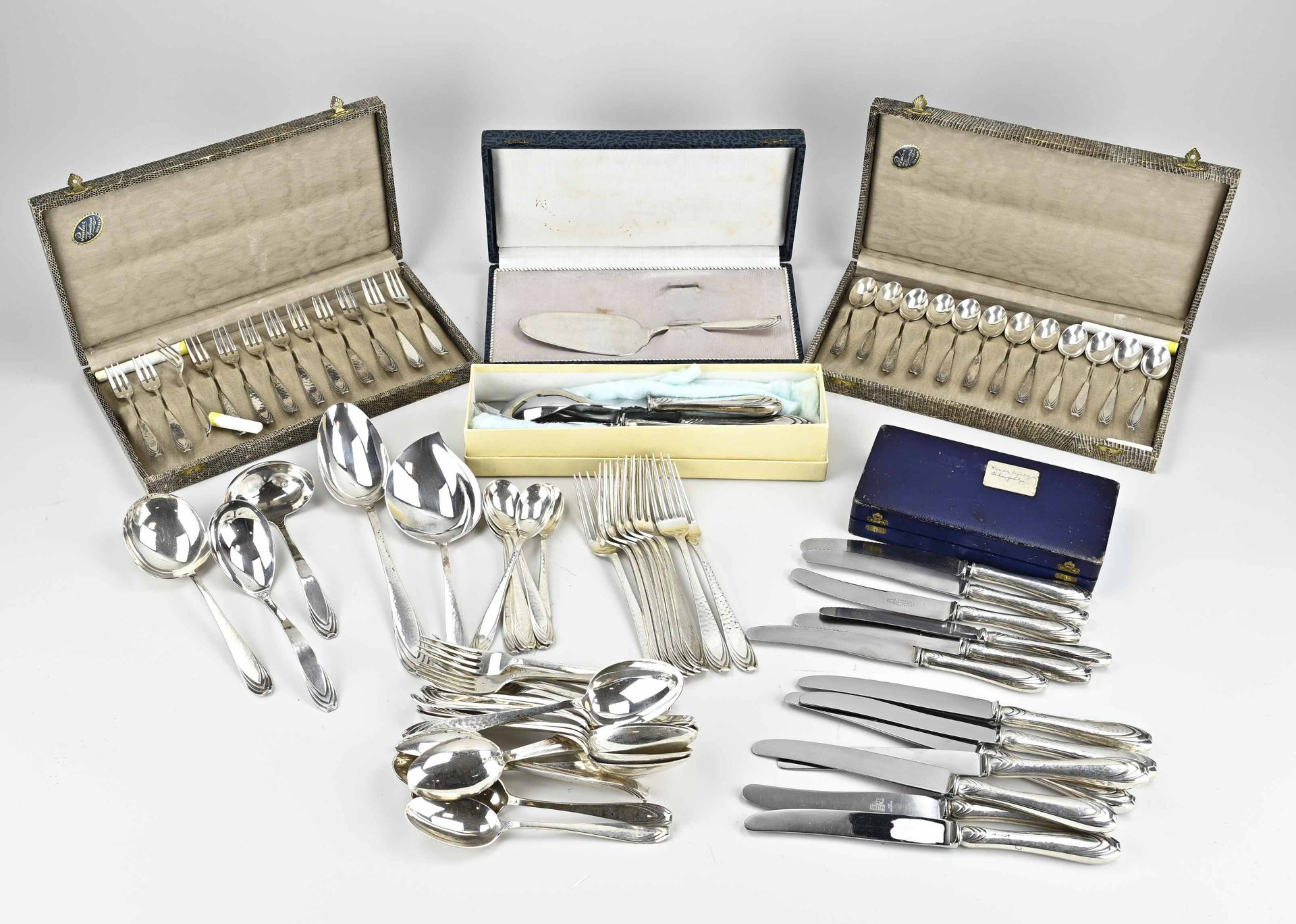 Extensive silver cutlery, model 202