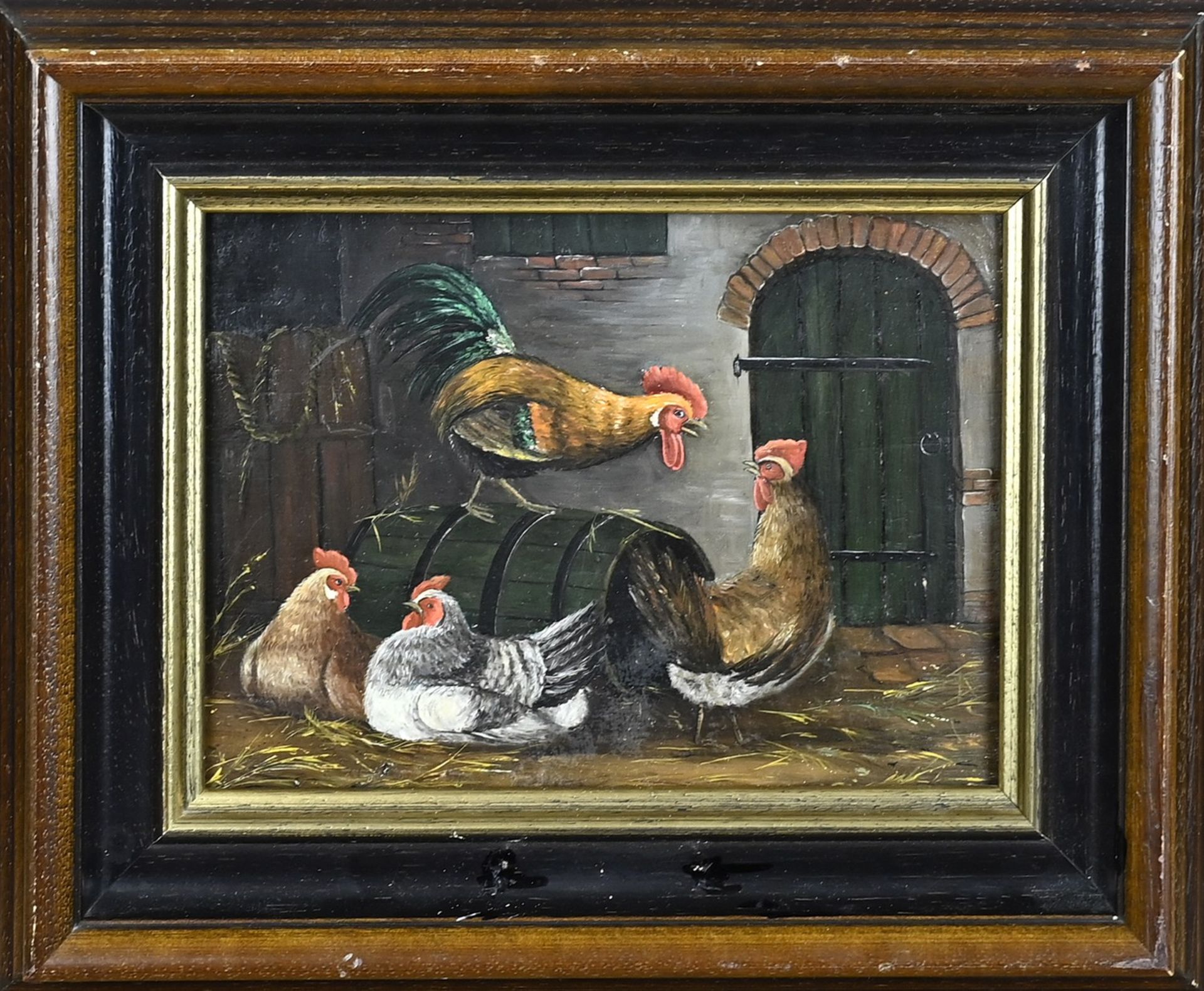 H. van Tankeren, Chickens in barn