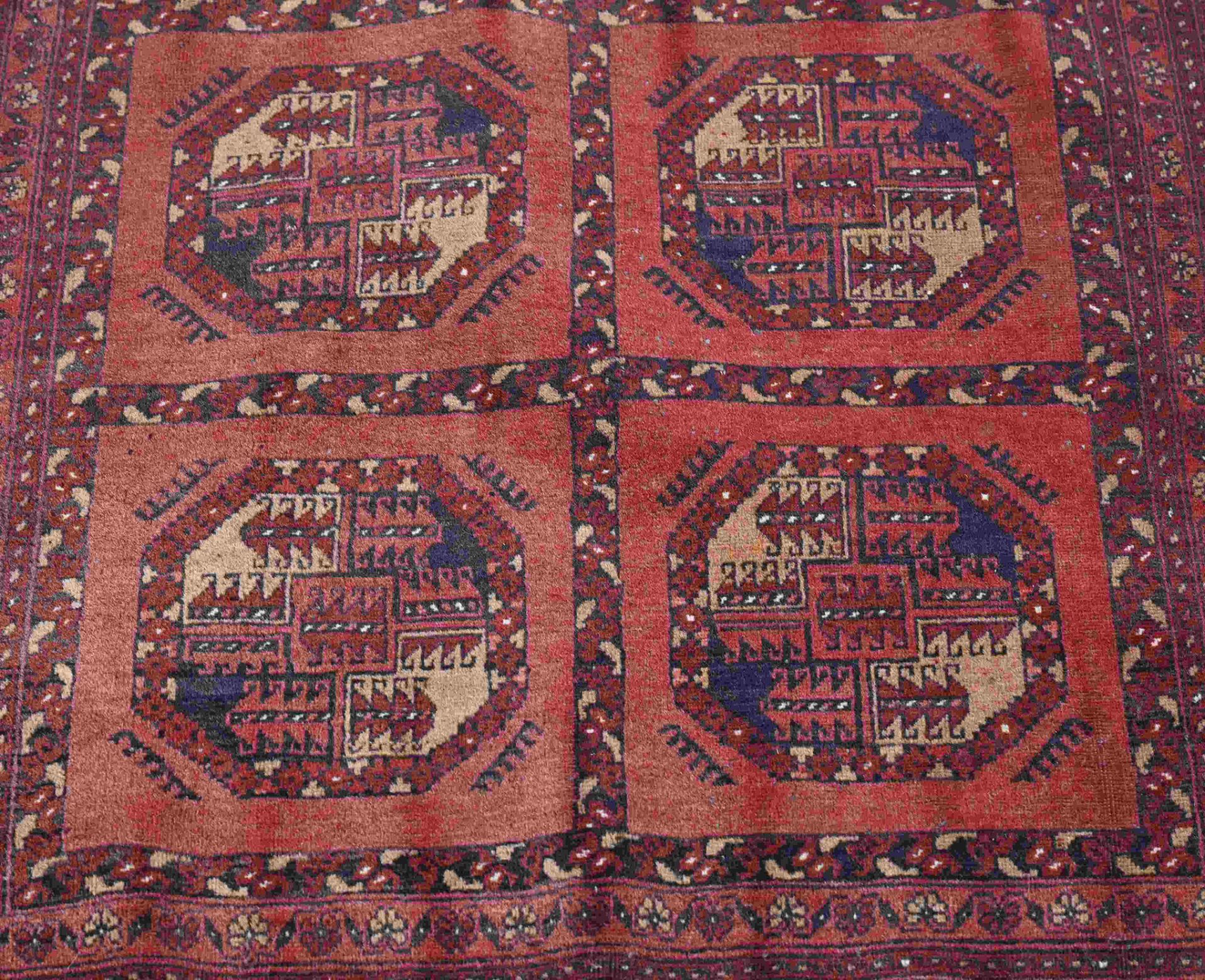 Old Persian rug, 200 x 127 cm. - Bild 2 aus 3