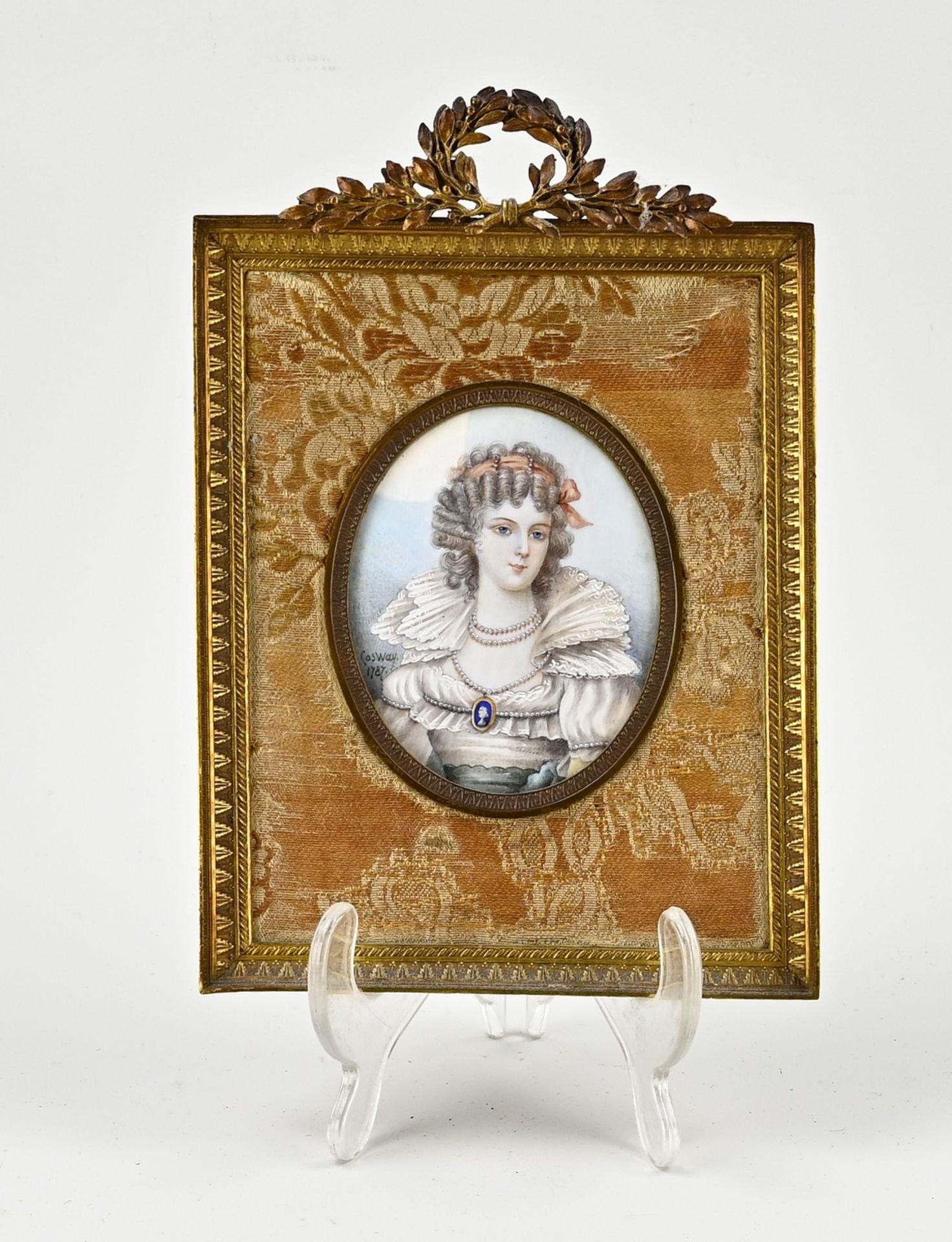 Portrait in gilded frame