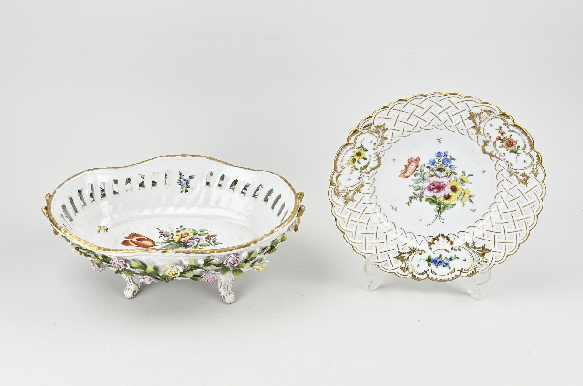 Two volumes of German porcelain