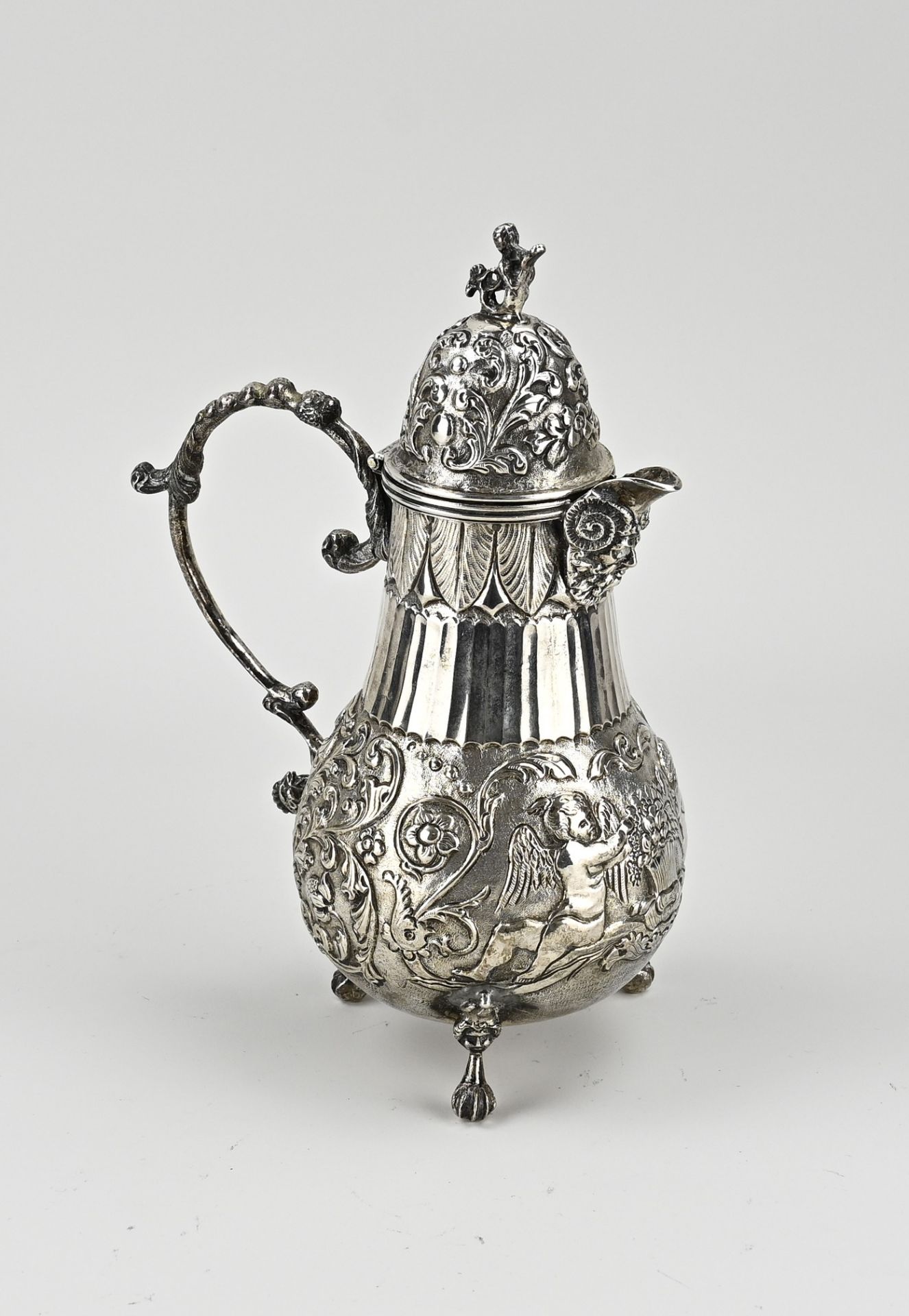 Silver jug, Frisian - Image 2 of 2