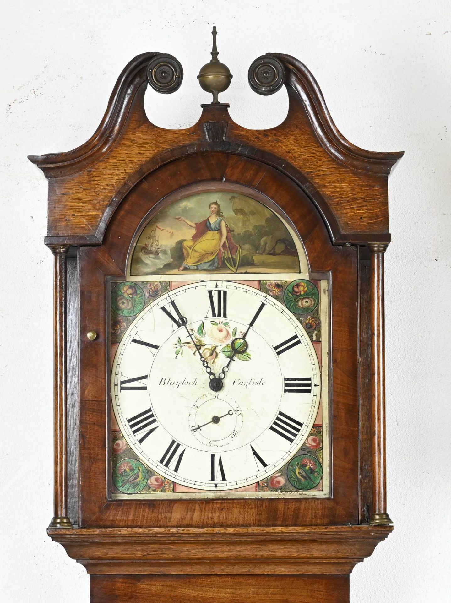 English grandfather clock, H 230 cm. - Bild 2 aus 2