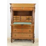 Oak secretaire, 1850