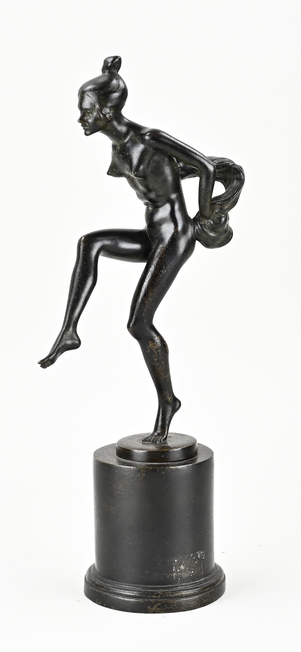 Antique bronze figure, H 36 cm.