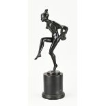 Antique bronze figure, H 36 cm.