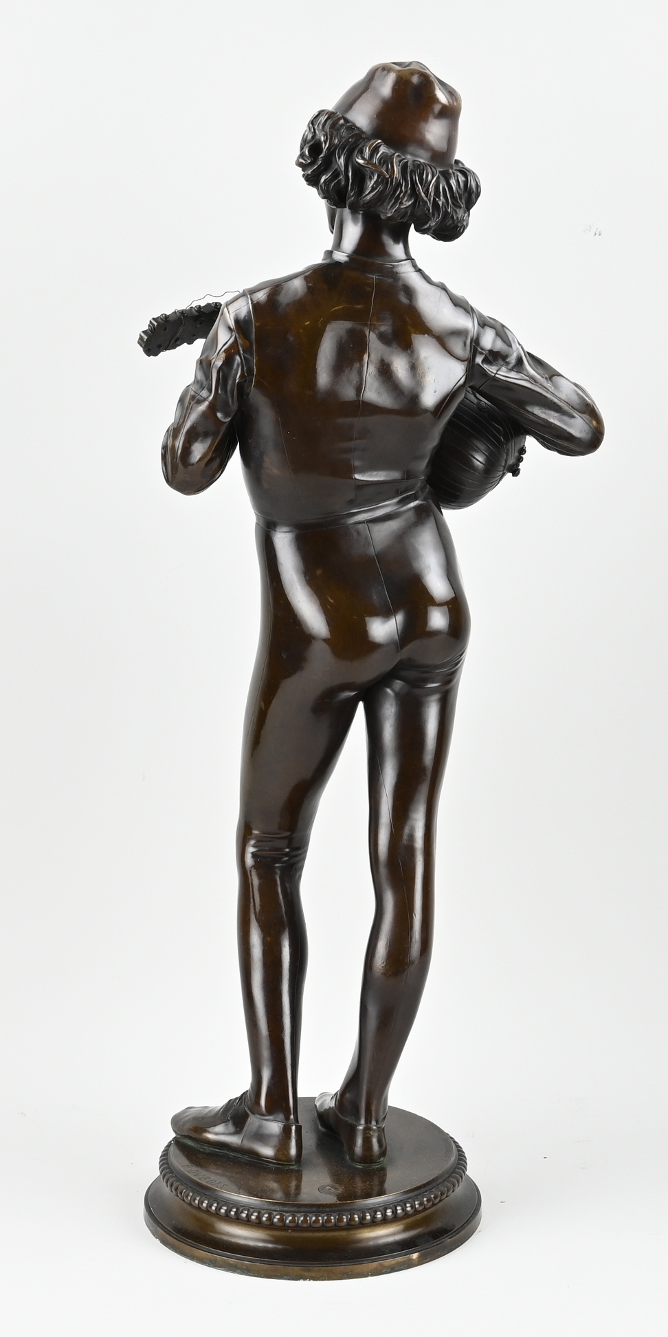 Bronze sculpture by Paul Dubois, H 77 cm. - Bild 2 aus 3
