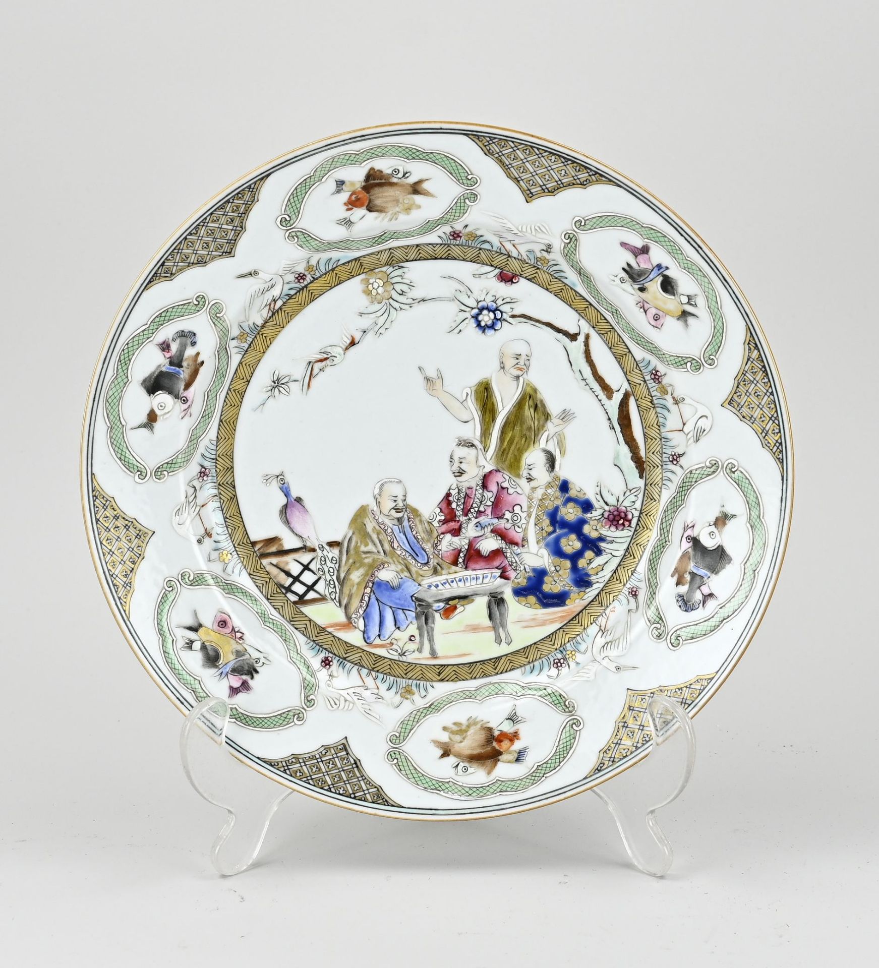 Chinese plate Ø 22.7 cm.