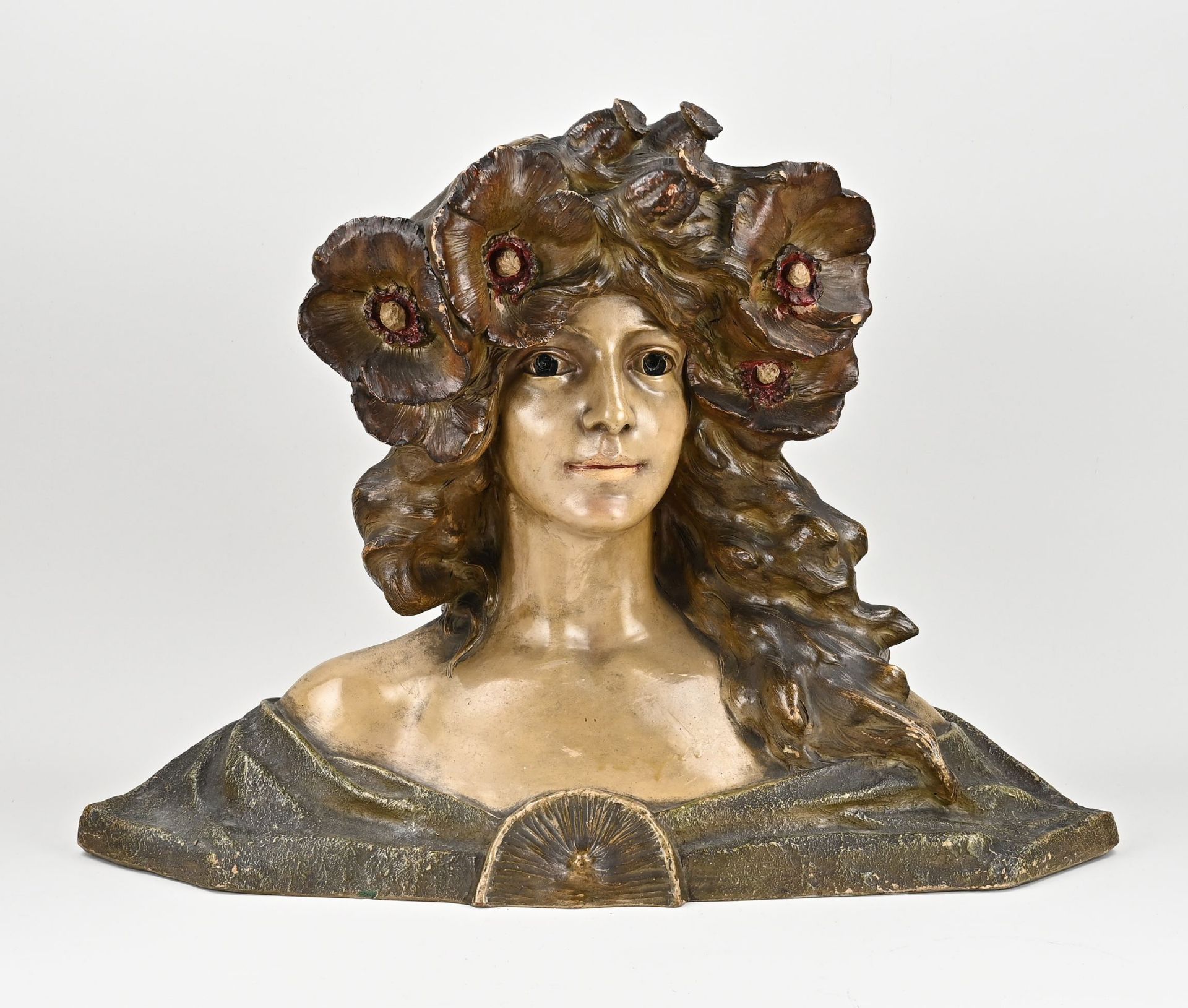 Terracotta female bust