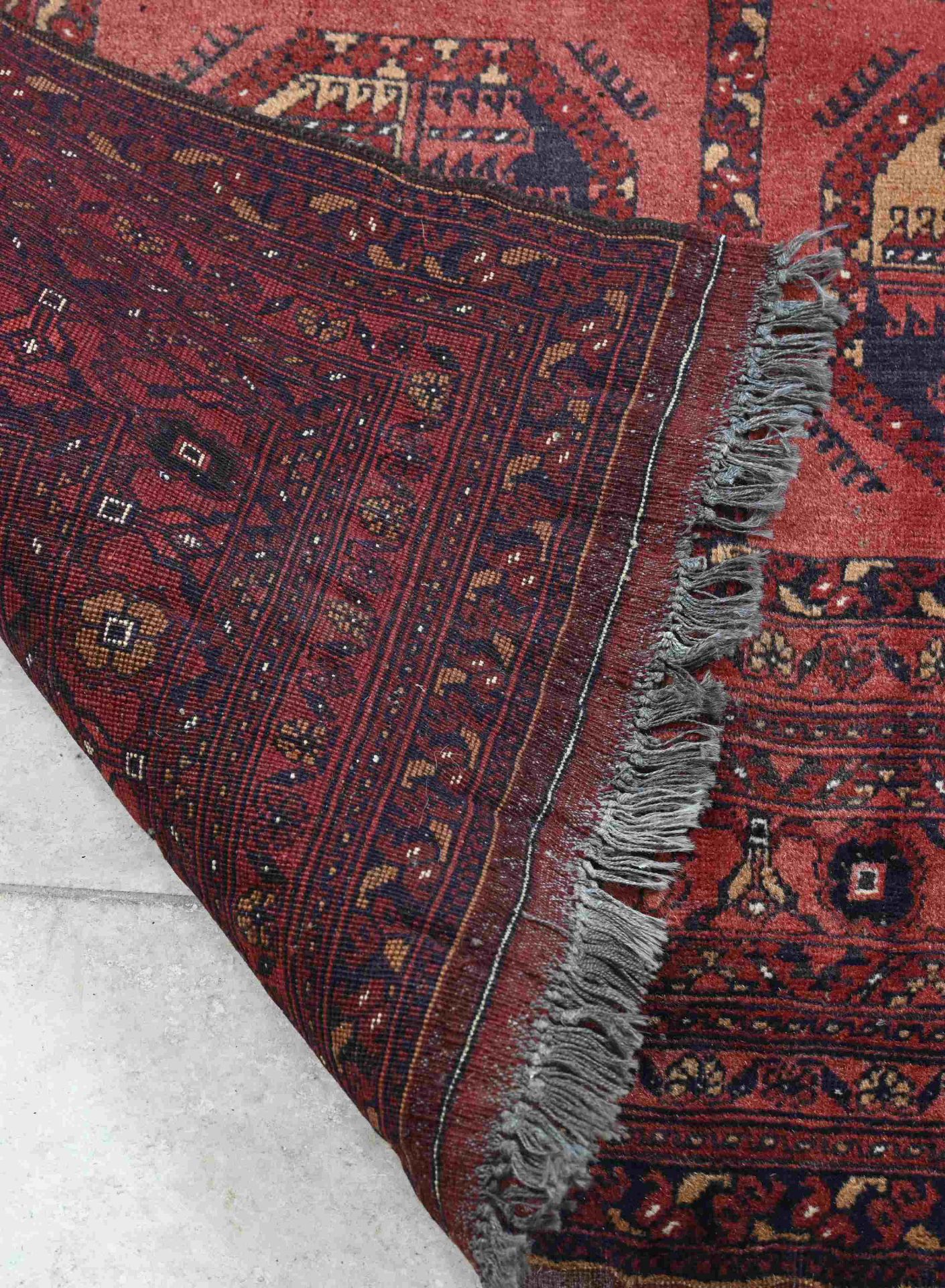 Old Persian rug, 200 x 127 cm. - Bild 3 aus 3