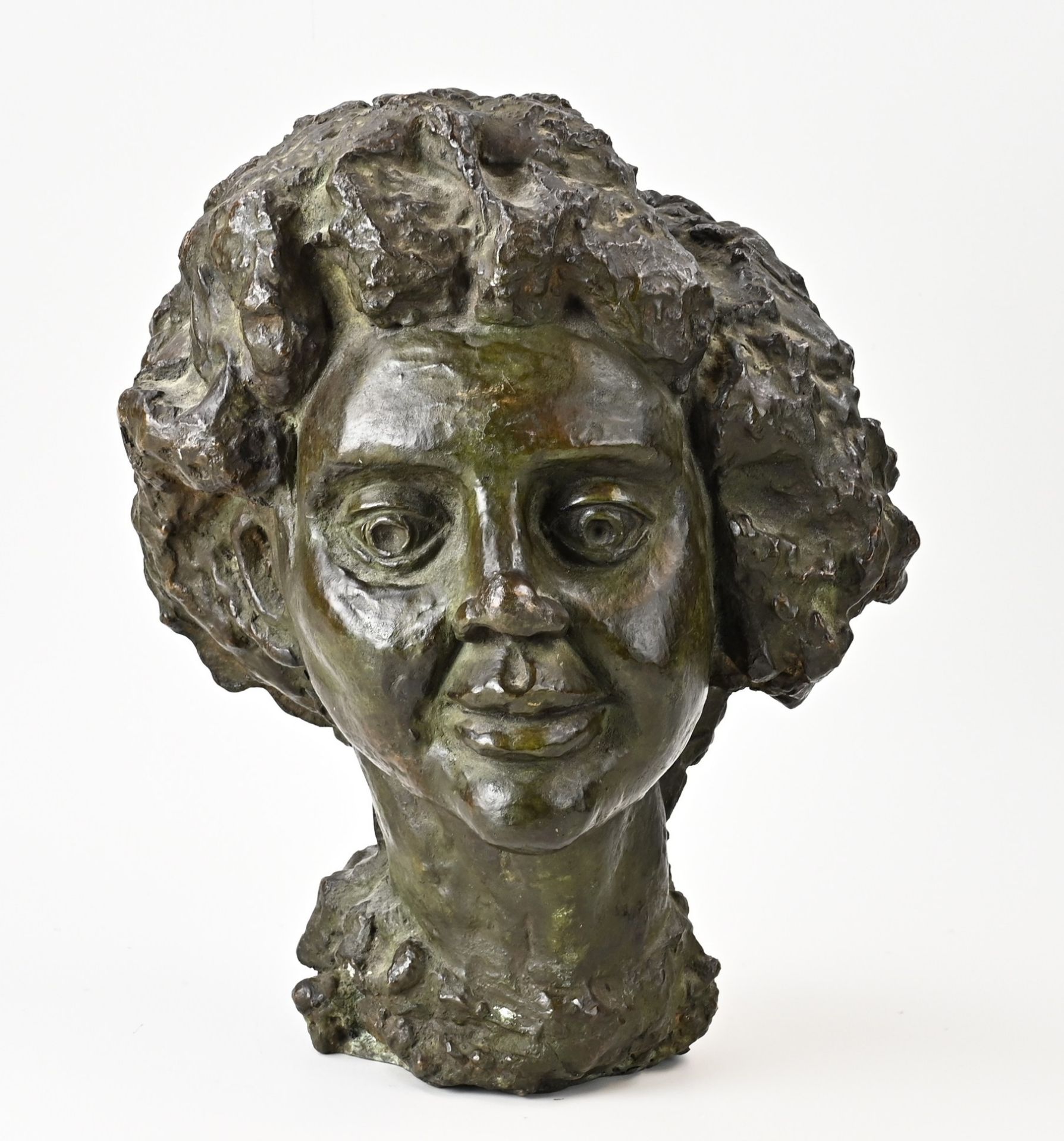 Bronze lady's portrait