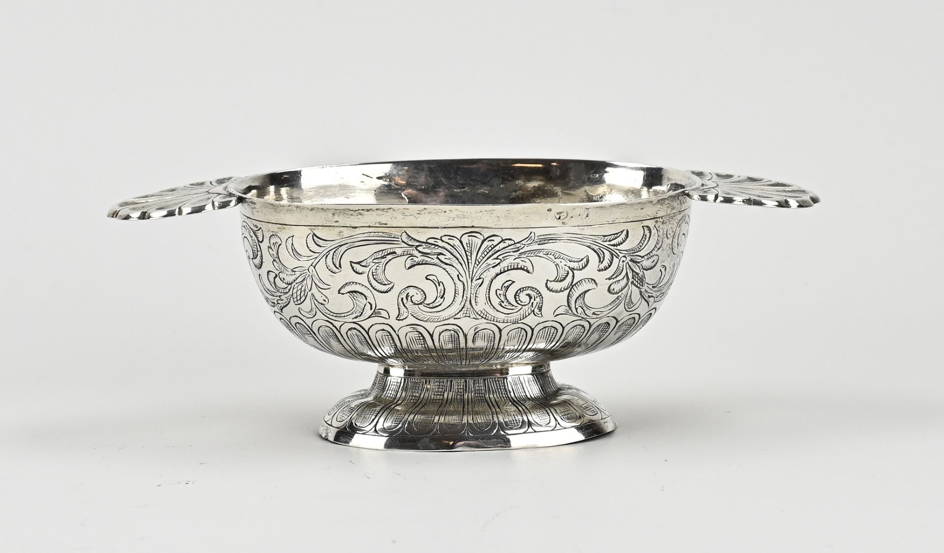 Silver brandy bowl, 18th century