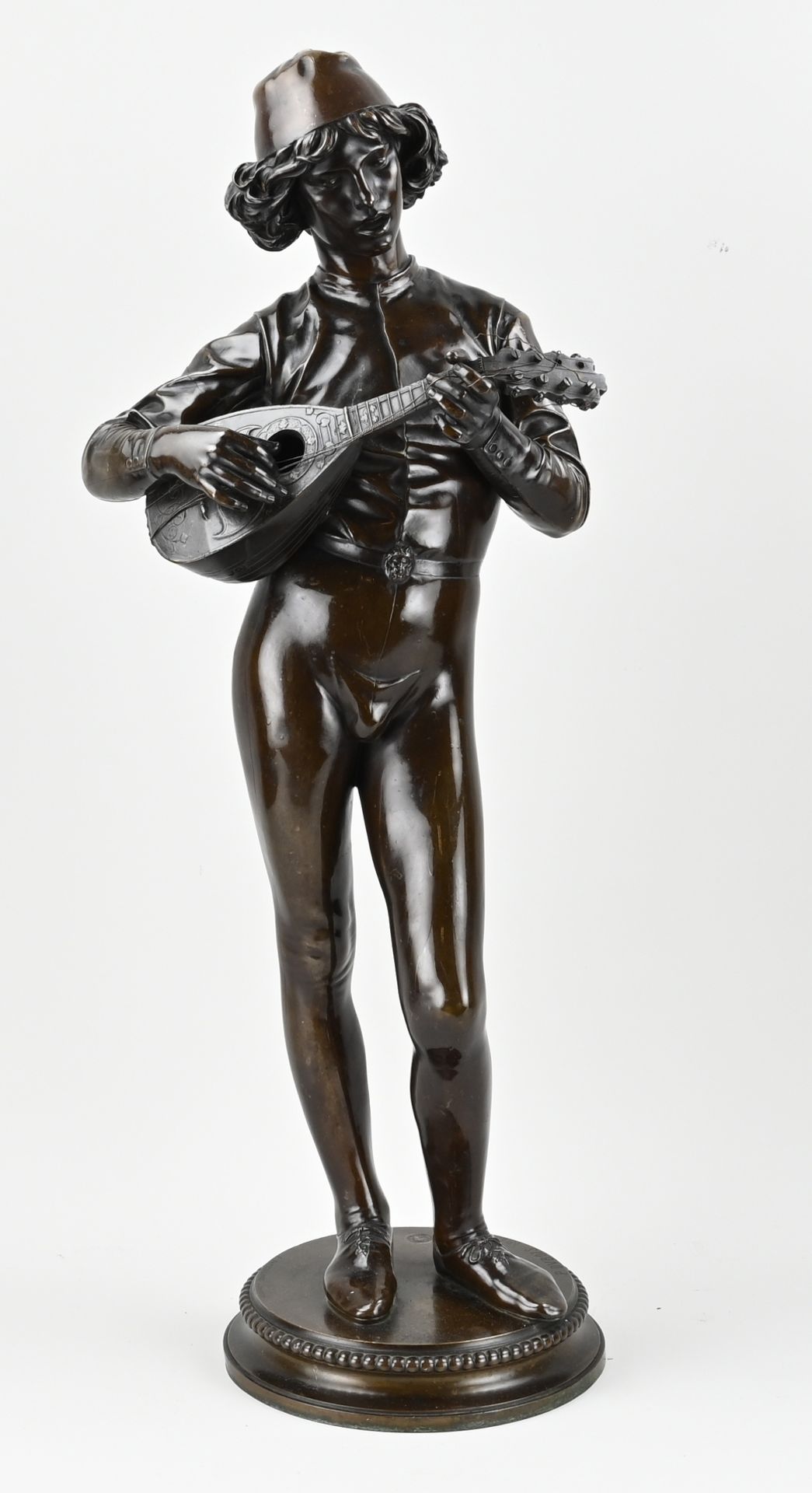 Bronze sculpture by Paul Dubois, H 77 cm.