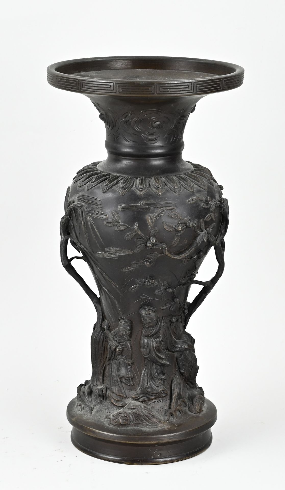 Antique bronze vase, H 37 cm. - Bild 2 aus 3