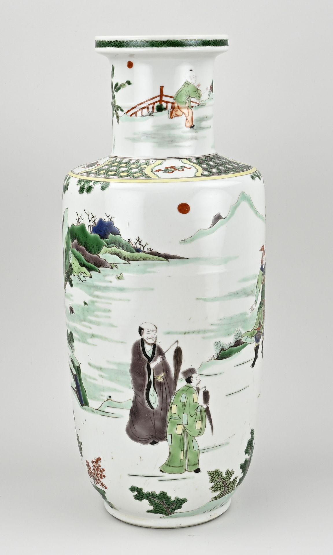 Chinese vase, H 45.5 cm. - Bild 2 aus 3