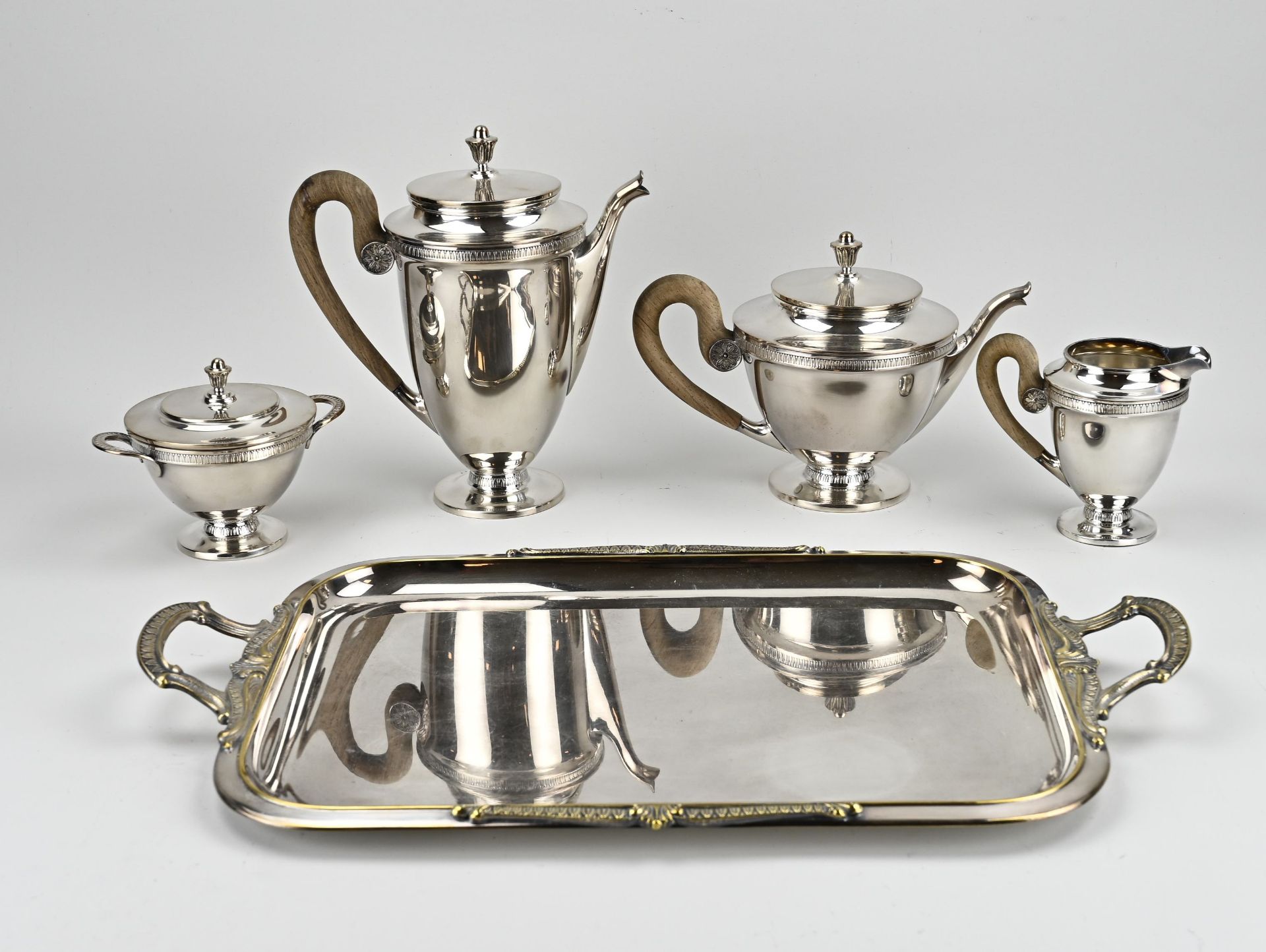 Plated coffee set, 5 pieces - Image 2 of 2