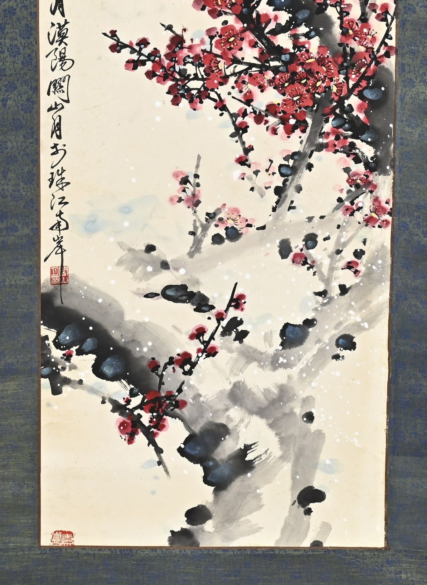 Chinese scroll painting, 94 x 36.5 cm. - Bild 3 aus 3