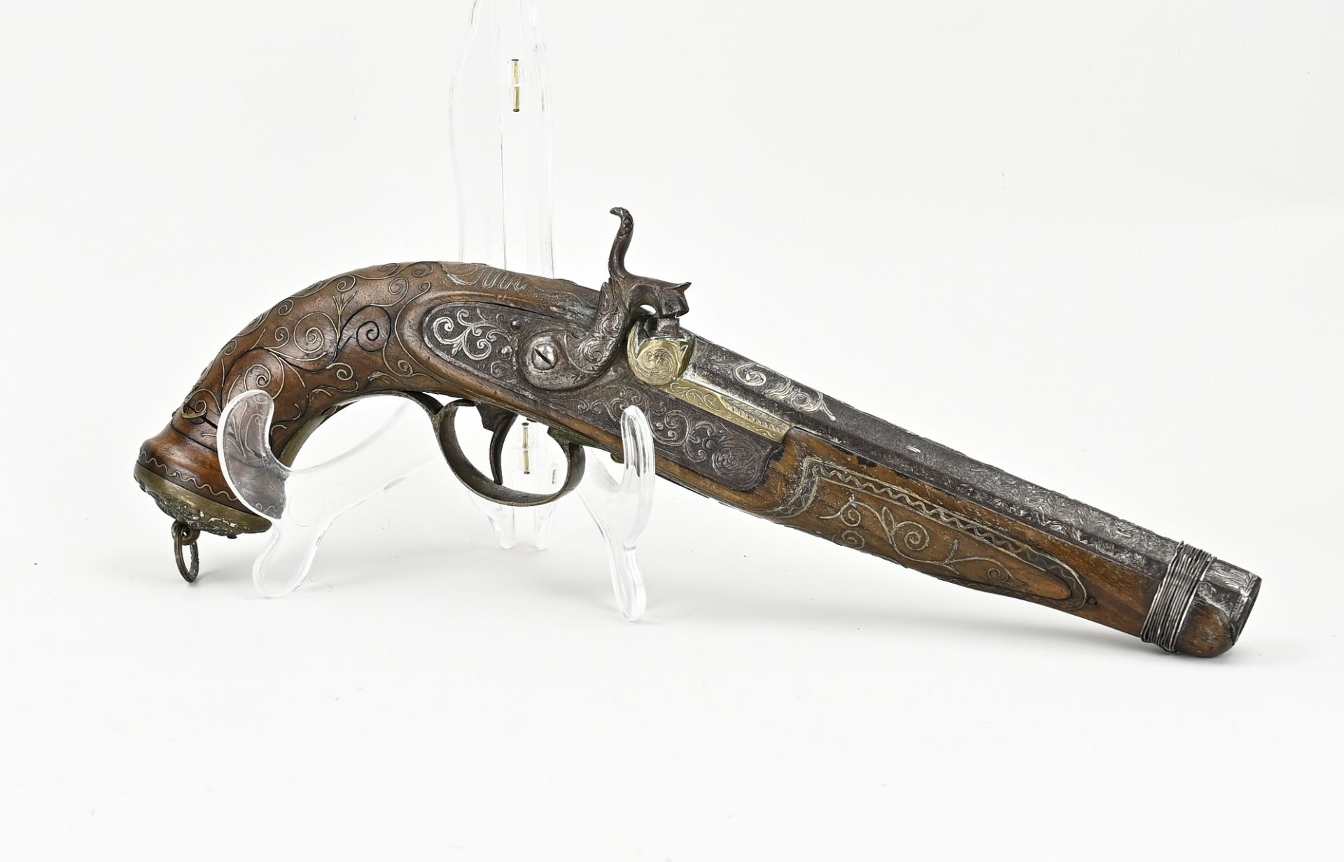 Antique pistol, L 32.5 cm.