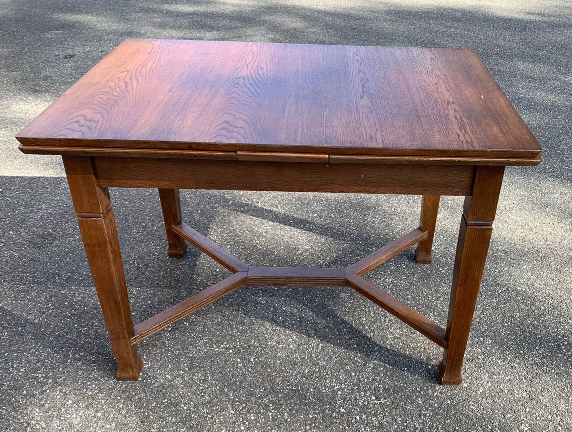 Oak table circa 1920. - Bild 2 aus 2