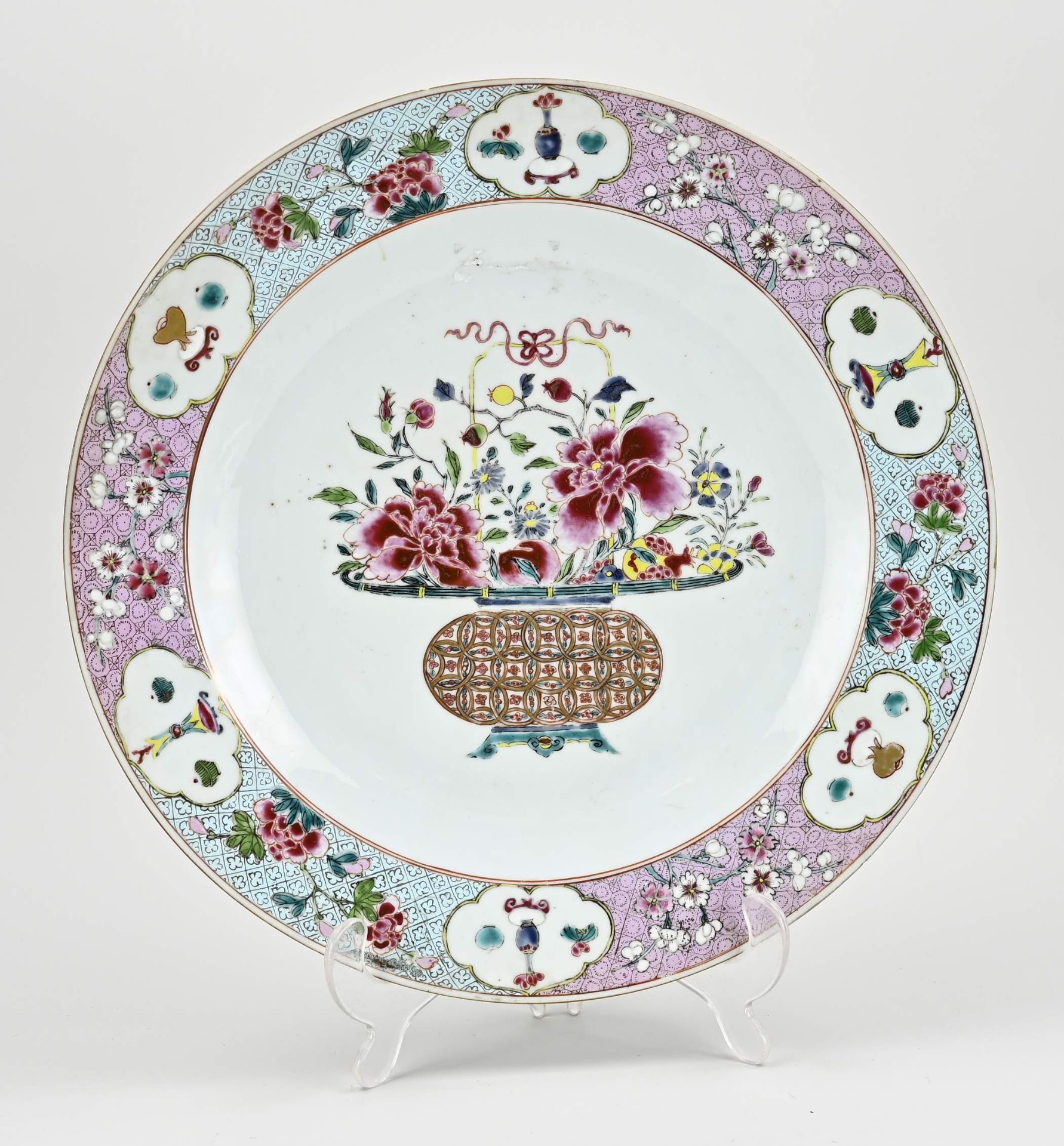 Family rose dish Ø 32.7 cm.