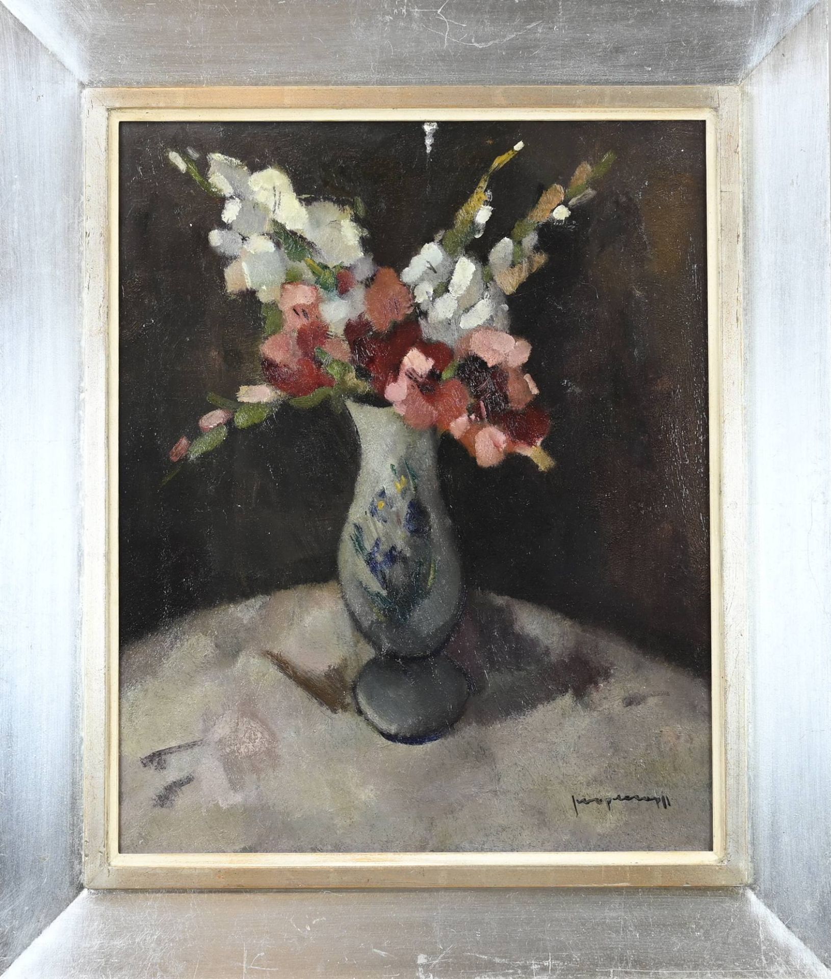Joop Kropff, Chinese vase with flowers