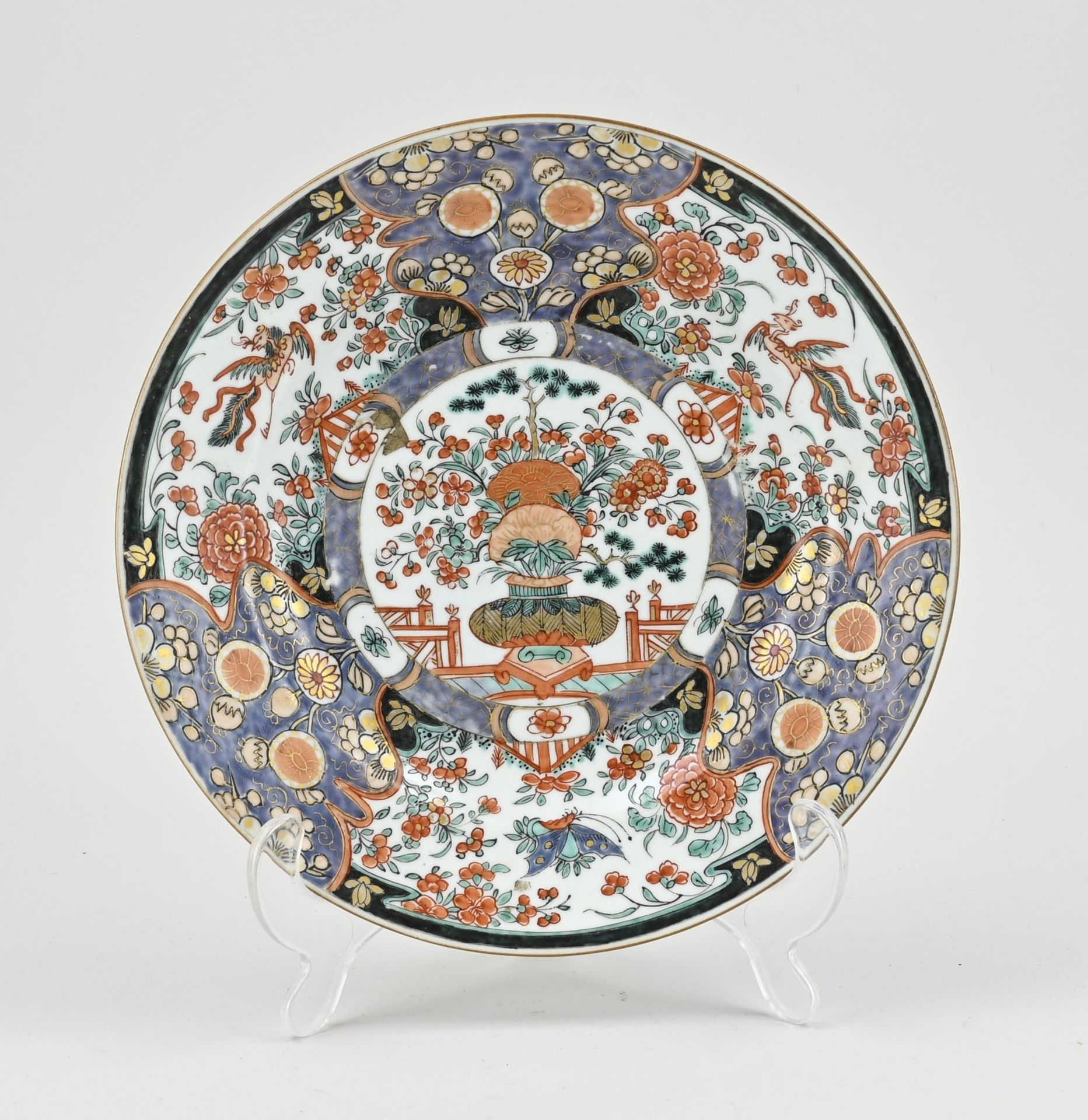 Chinese Imari plate Ø 22.5 cm.