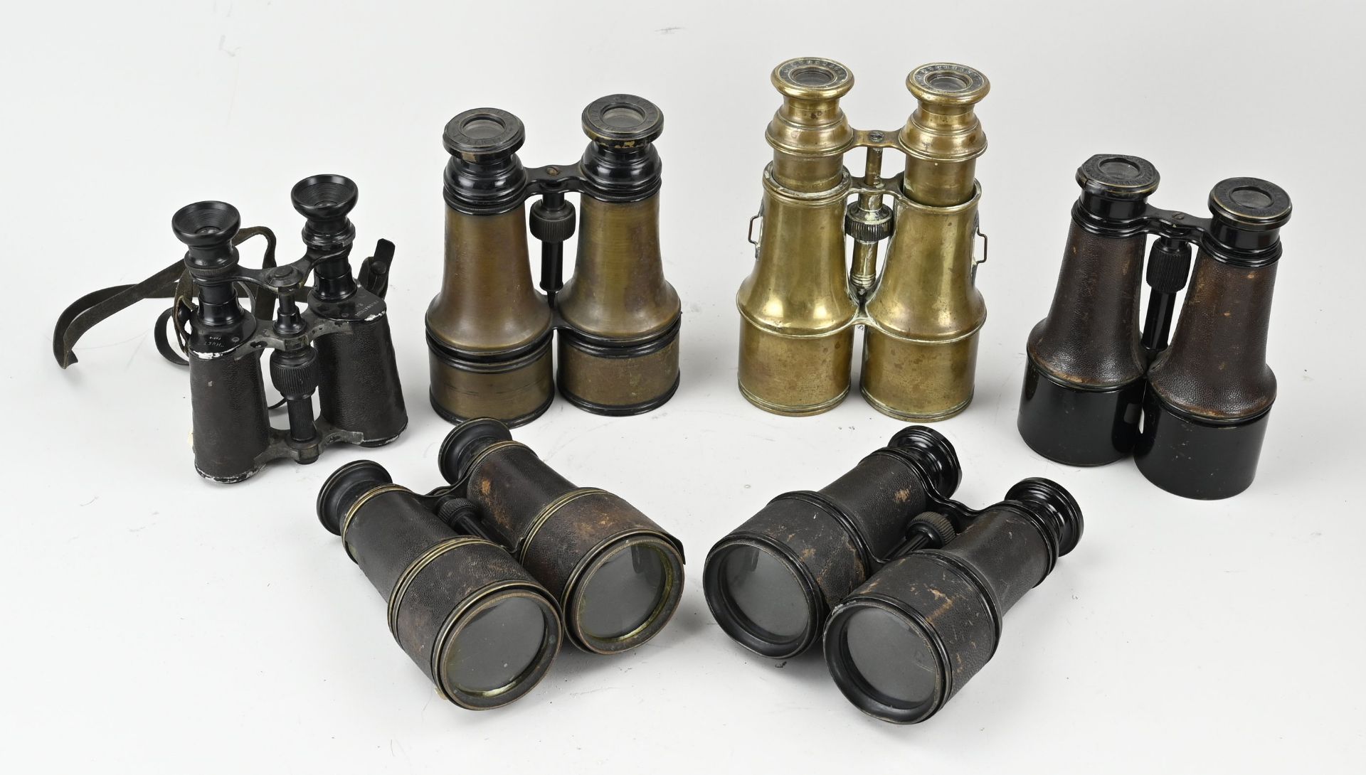 Lot of old/antique binoculars (6x)