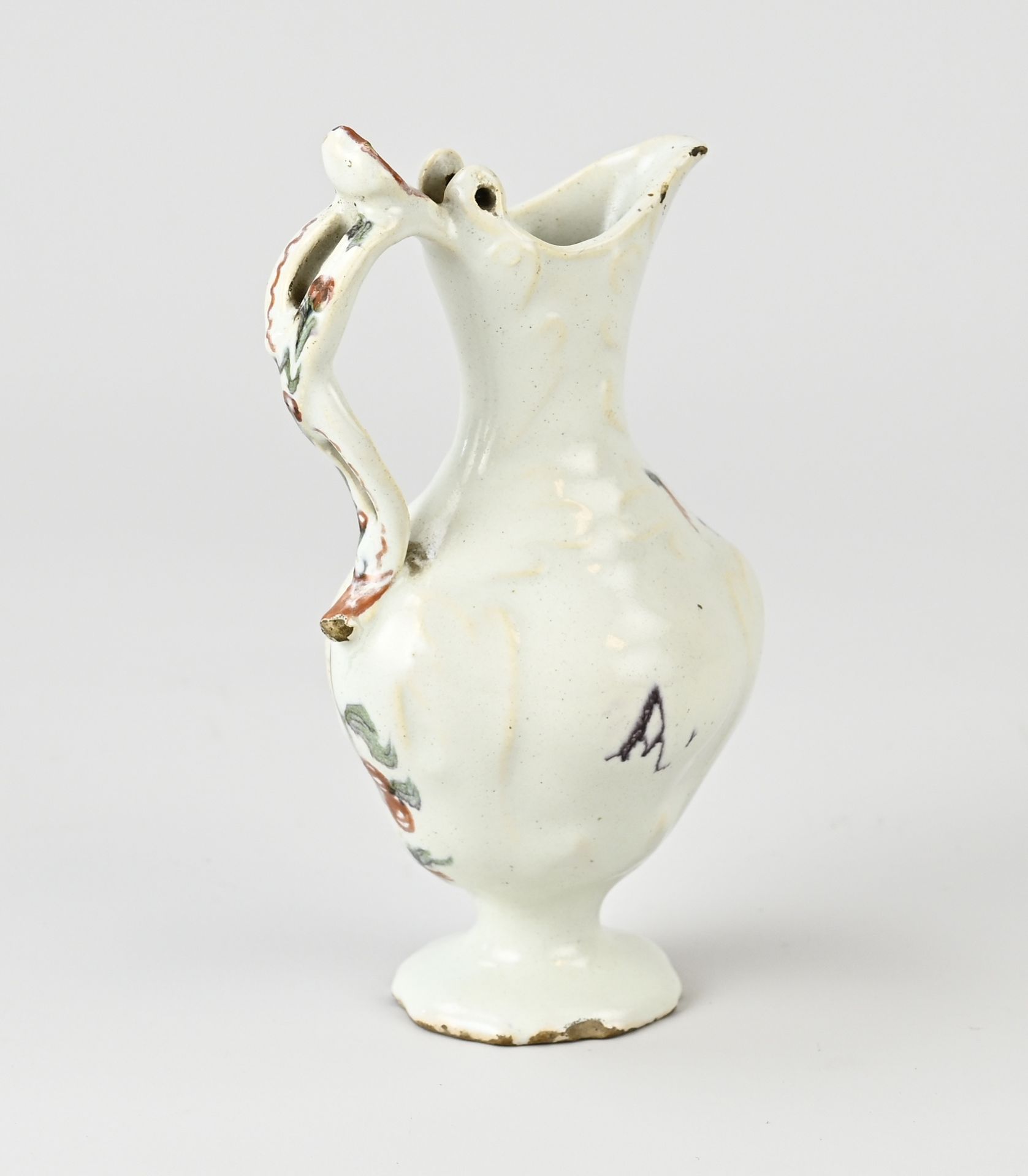 Rare 18th century Delft jug - Image 2 of 2