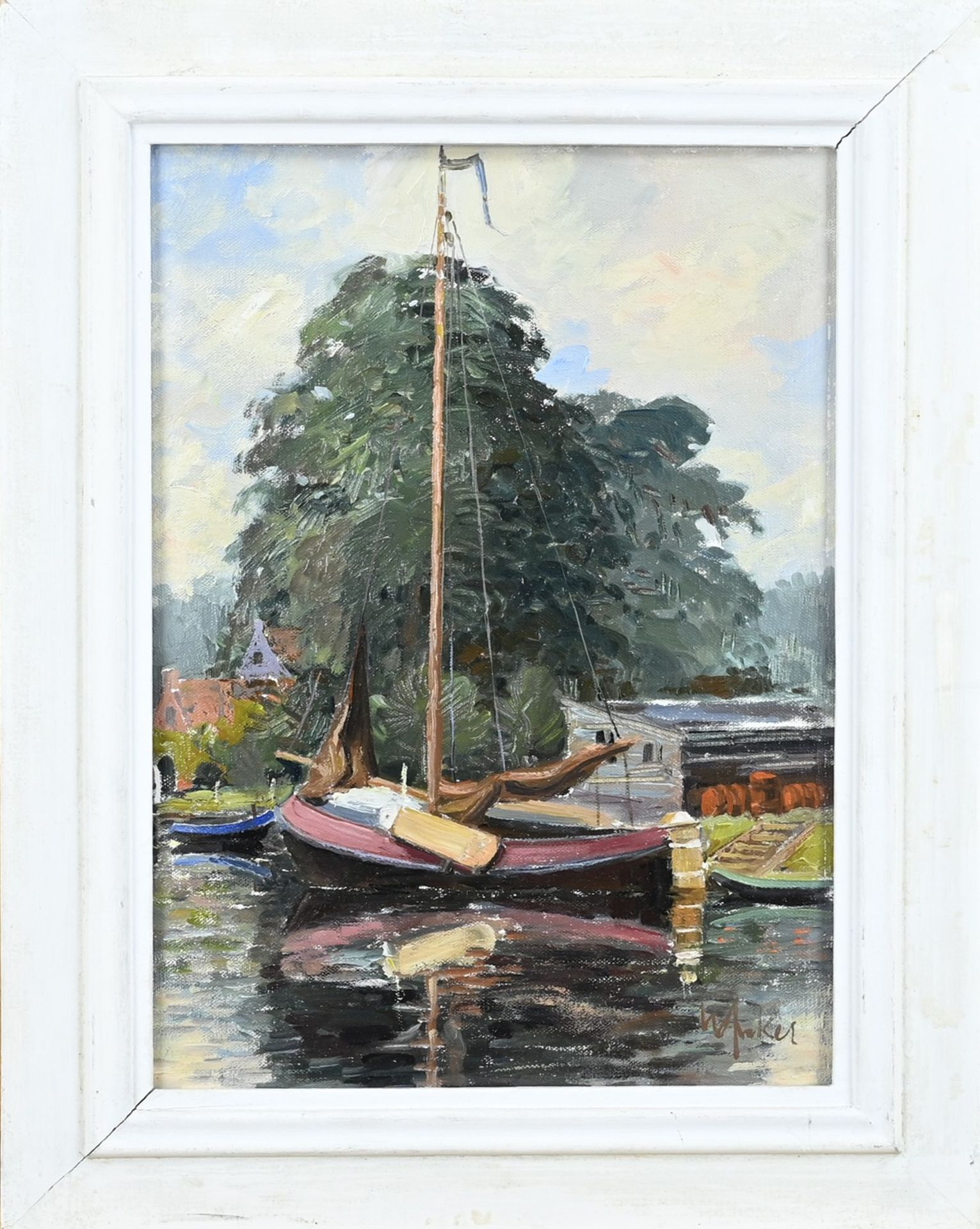 Wim vd Anker, Botter at the mooring