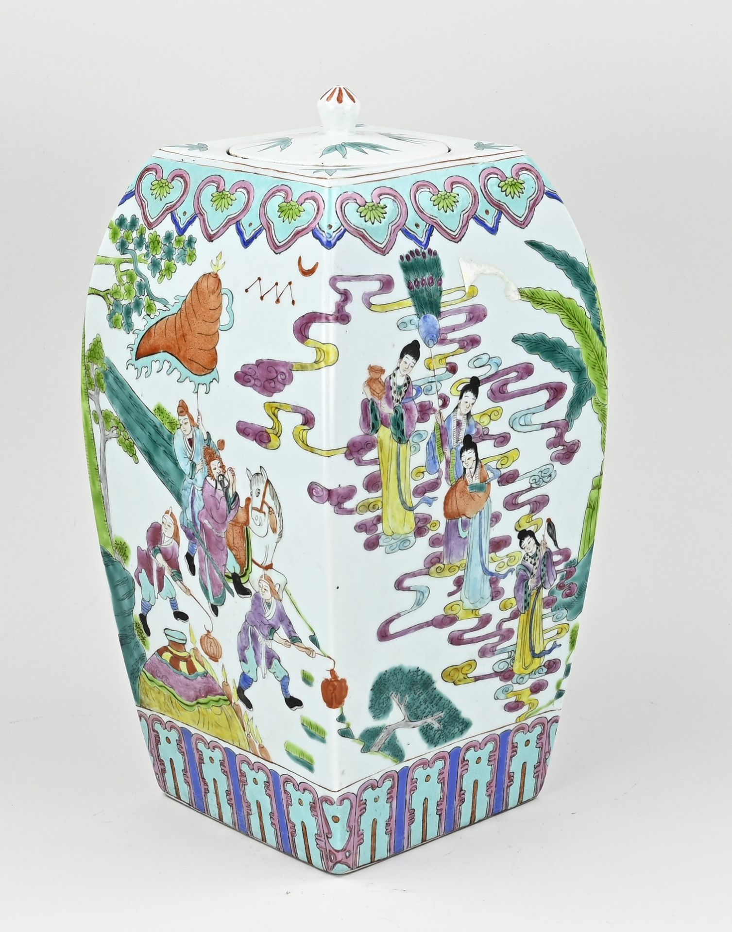 Chinese vase, H 35 cm. - Image 2 of 4