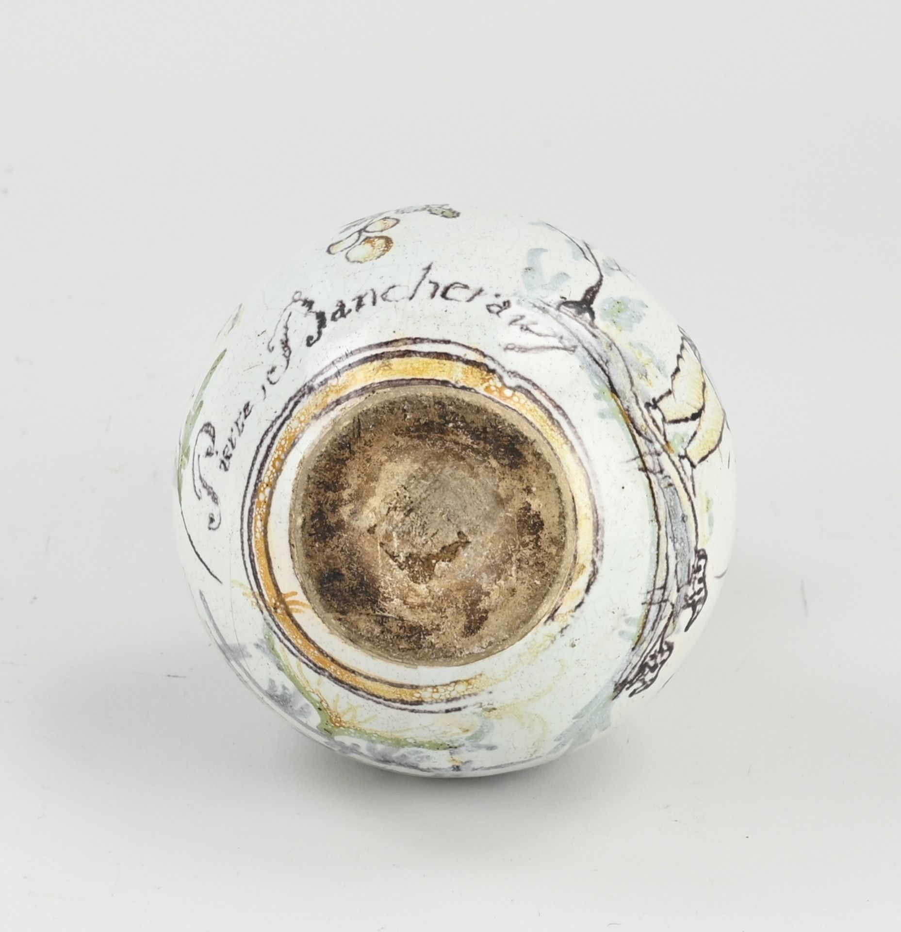 18th century French vase, H 16 cm. - Image 3 of 3